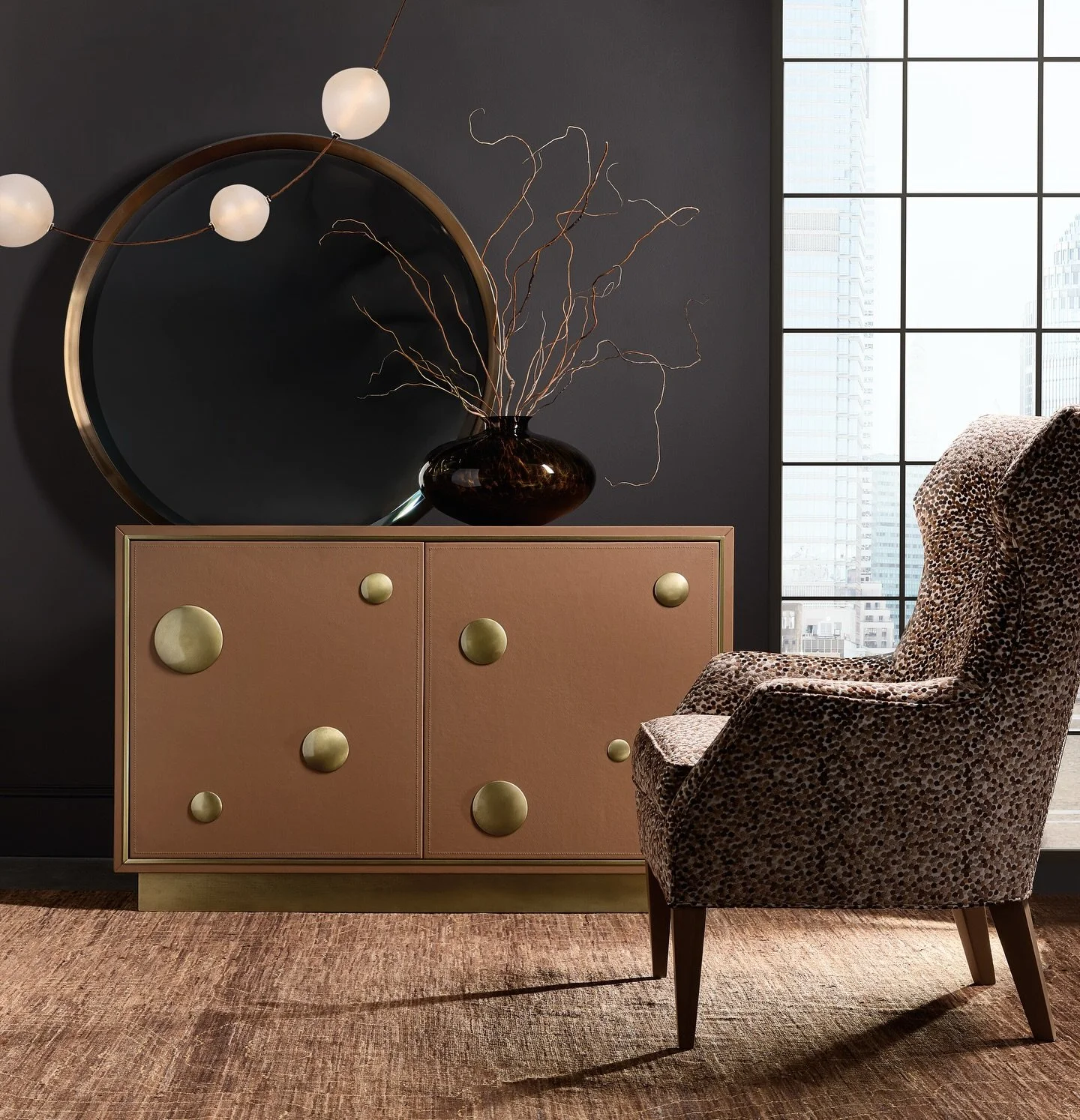 A little bold, a little unexpected. The Lottie Dottie Cabinet from Melange proves storage can be just as noteworthy as the design around it.

#HookerFurniture #Melange #LottieDottie #NoteworthyStyle #AccentFurniture