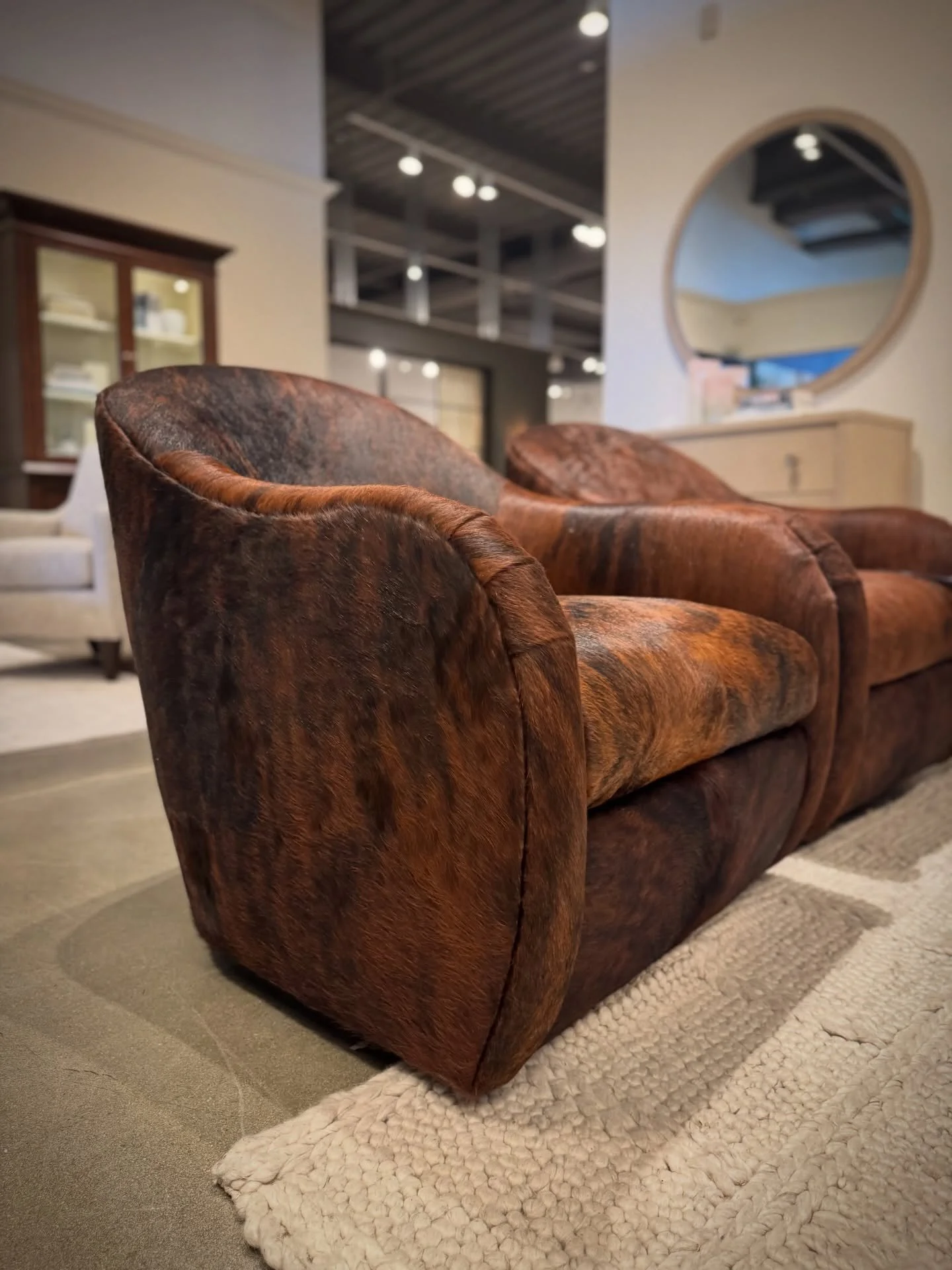 The Nash chair in hair-on-hide brings a bold rhythm to the room&mdash;rich texture, natural variation, and a presence you can&rsquo;t ignore. A true statement from Hooker Custom Upholstery.

#HookerFurnishings #HookerCustomUpholstery #NashChair #Hair