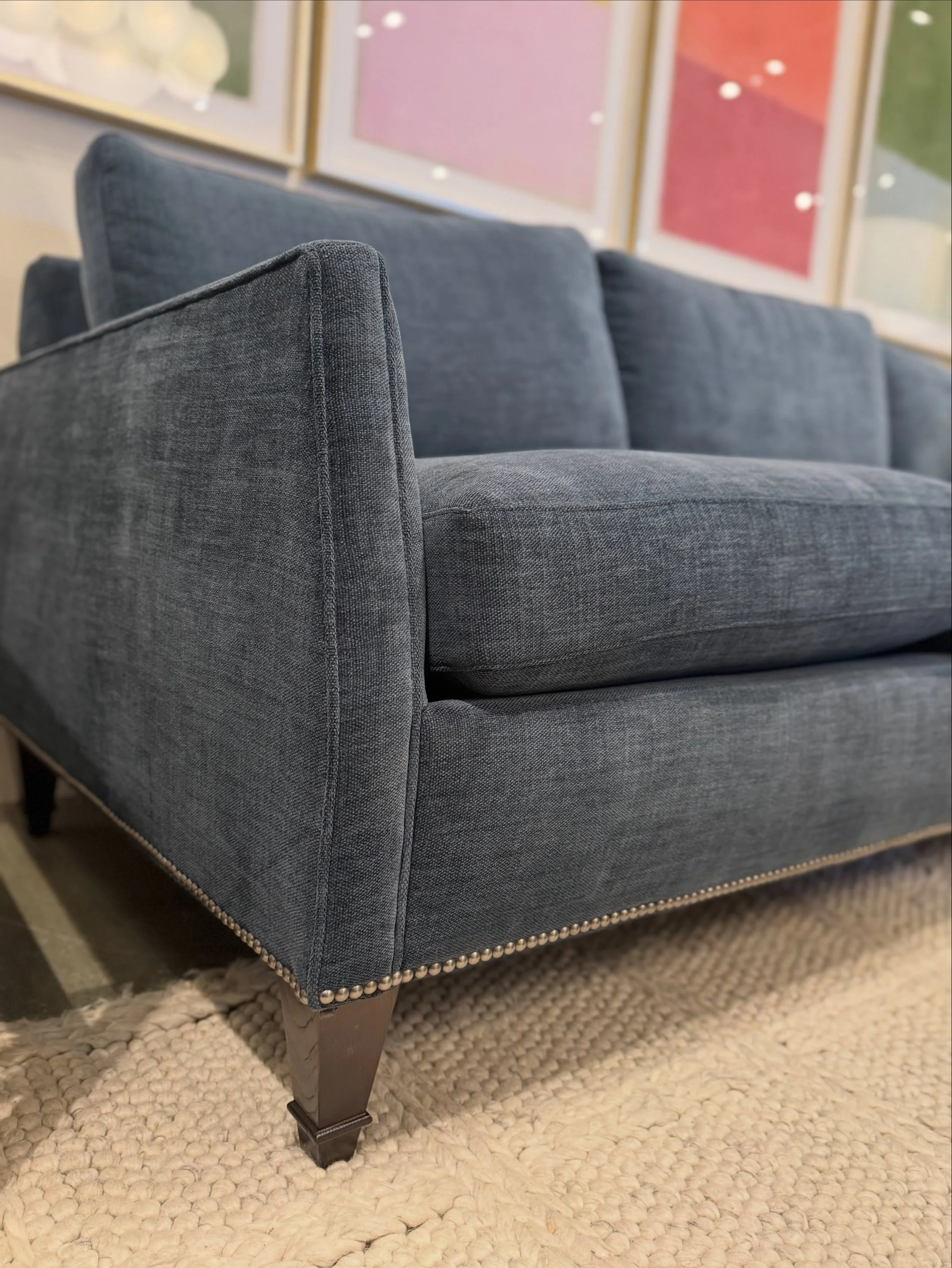 Two takes on the new Barbour sofa &mdash; one wrapped in rich leather, the other softened in fabric, both bringing effortless style home. Which look would you choose?

#HookerFurnishings #HookerCustomUpholstery #BarbourSofa #LeatherAndFabric #Notewor