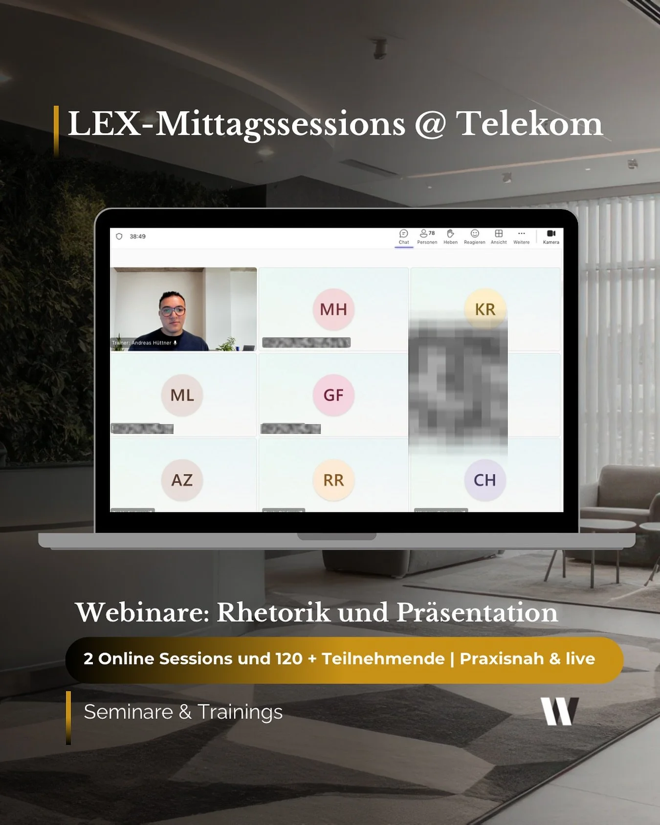 💻 120 Teilnehmende @deutschetelekom bei unseren LEX-Sessions am Mittag 🕛 

Manchmal sind es die kurzen Mittagsimpulse, die viel bewegen:
📣 Diese Woche durften wir im Rahmen der LEX-Mittagssession der Deutschen Telekom gleich zwei Sessions leiten &