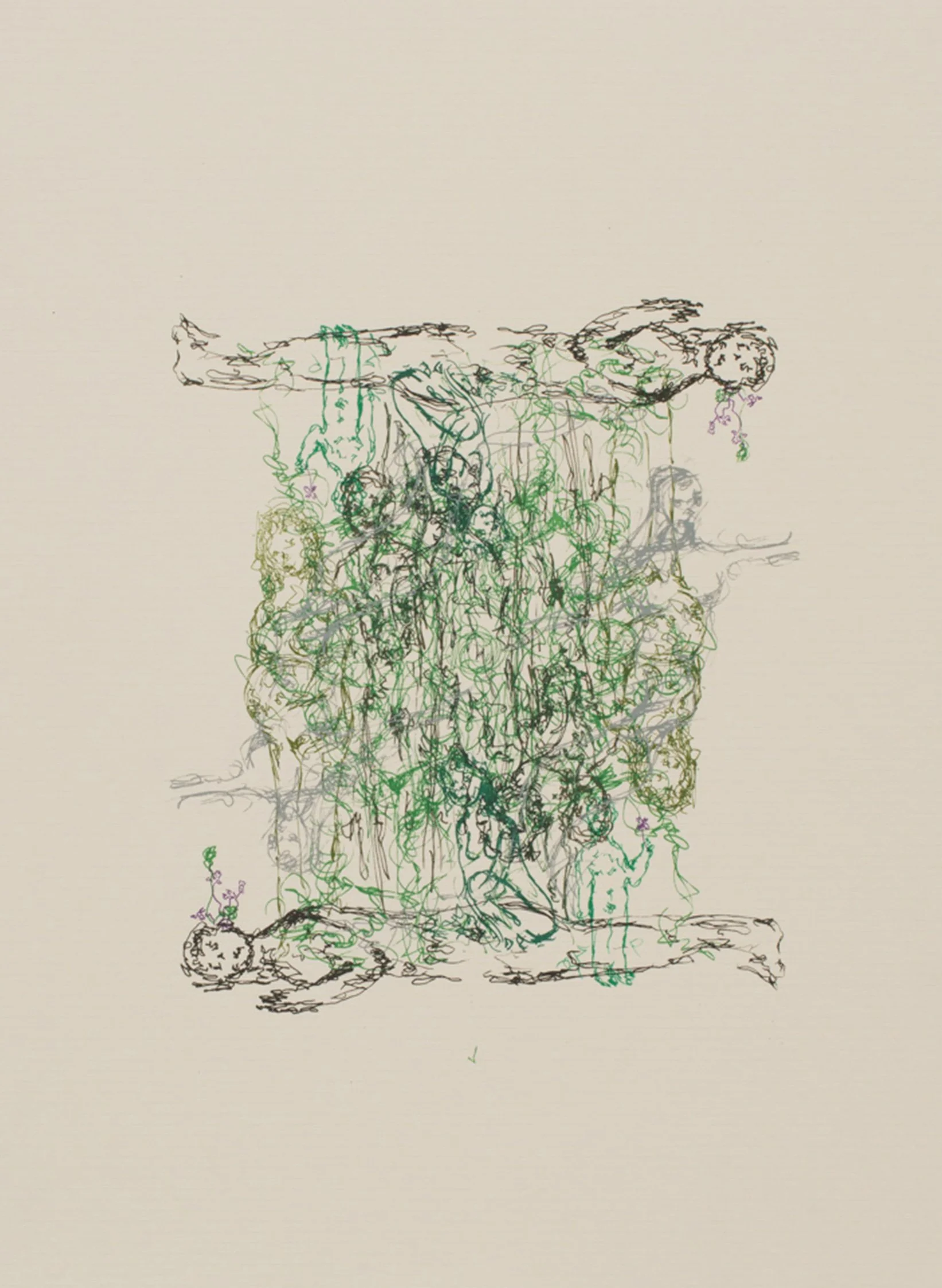 'Mortality'
Screen print on paper,
41.5 x 29.5 cm,
2025