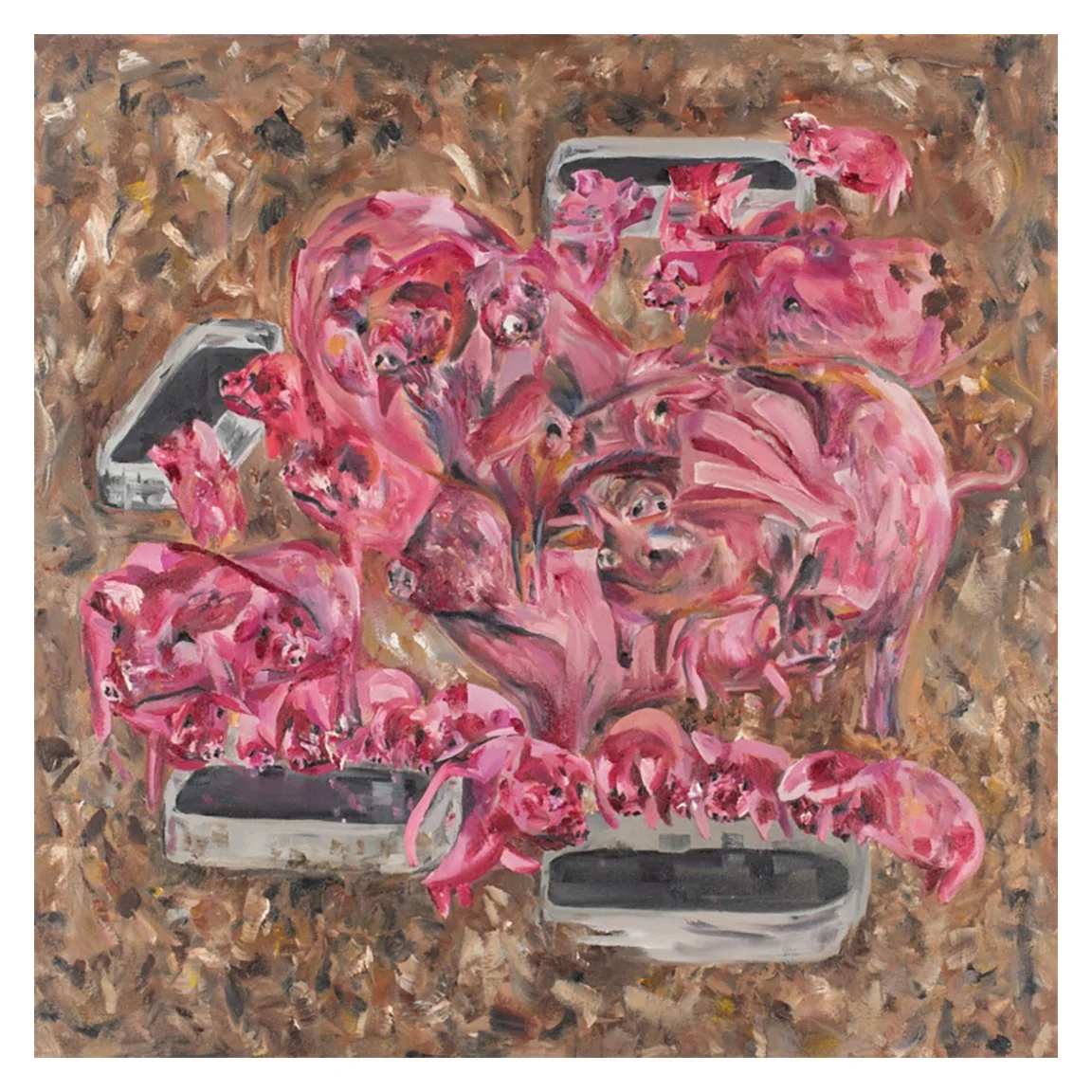 'Business Meeting'
oil on canvas 
60 x 60 cm
2024