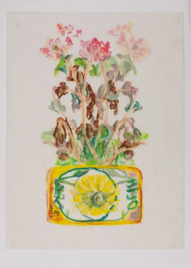 'Life and Death II' oil patle on paper, 29.7 x 42 cm, 2024