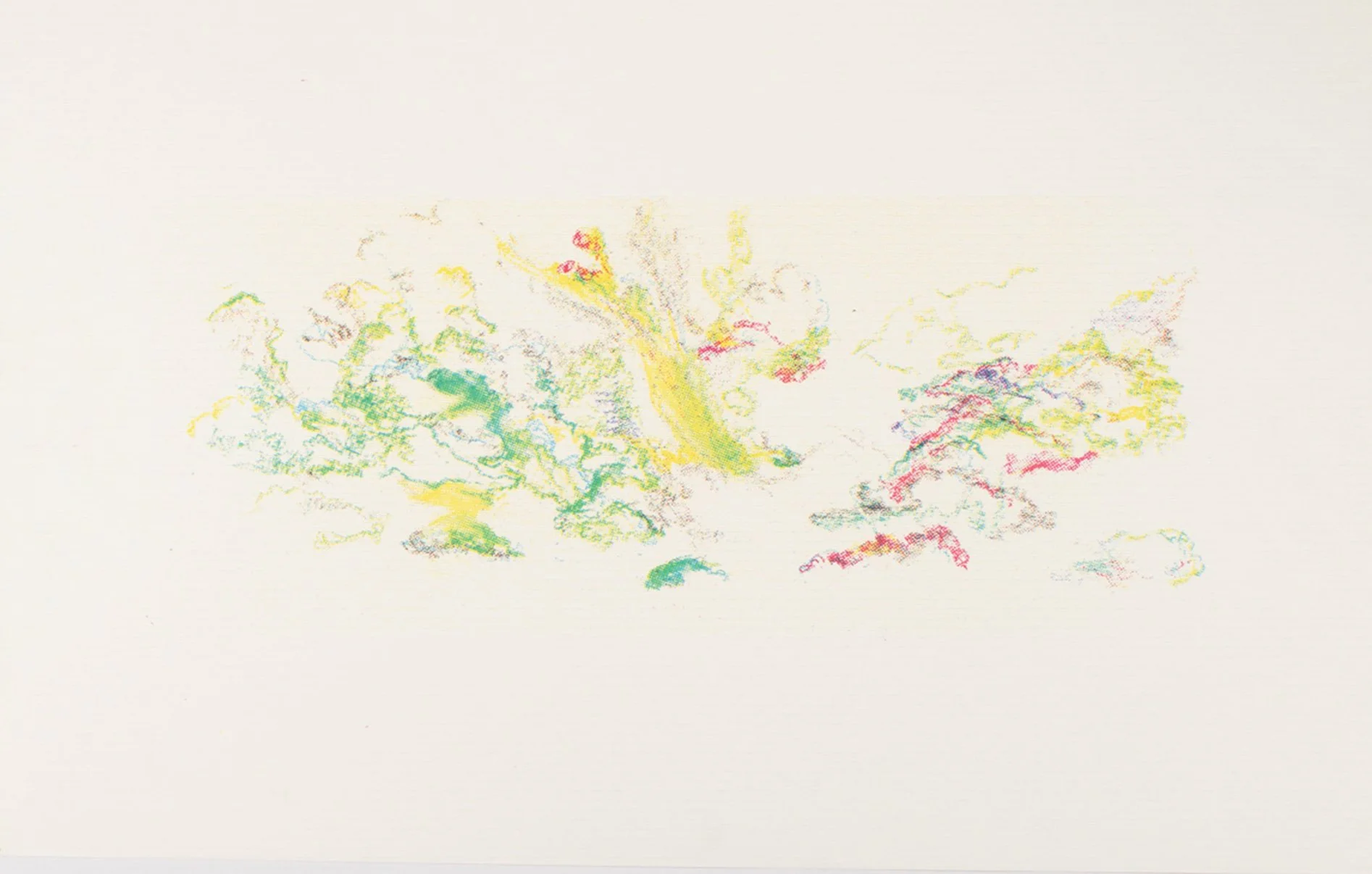 'Digital Sky'
Screen print on paper,
76 x 48 cm,
2025