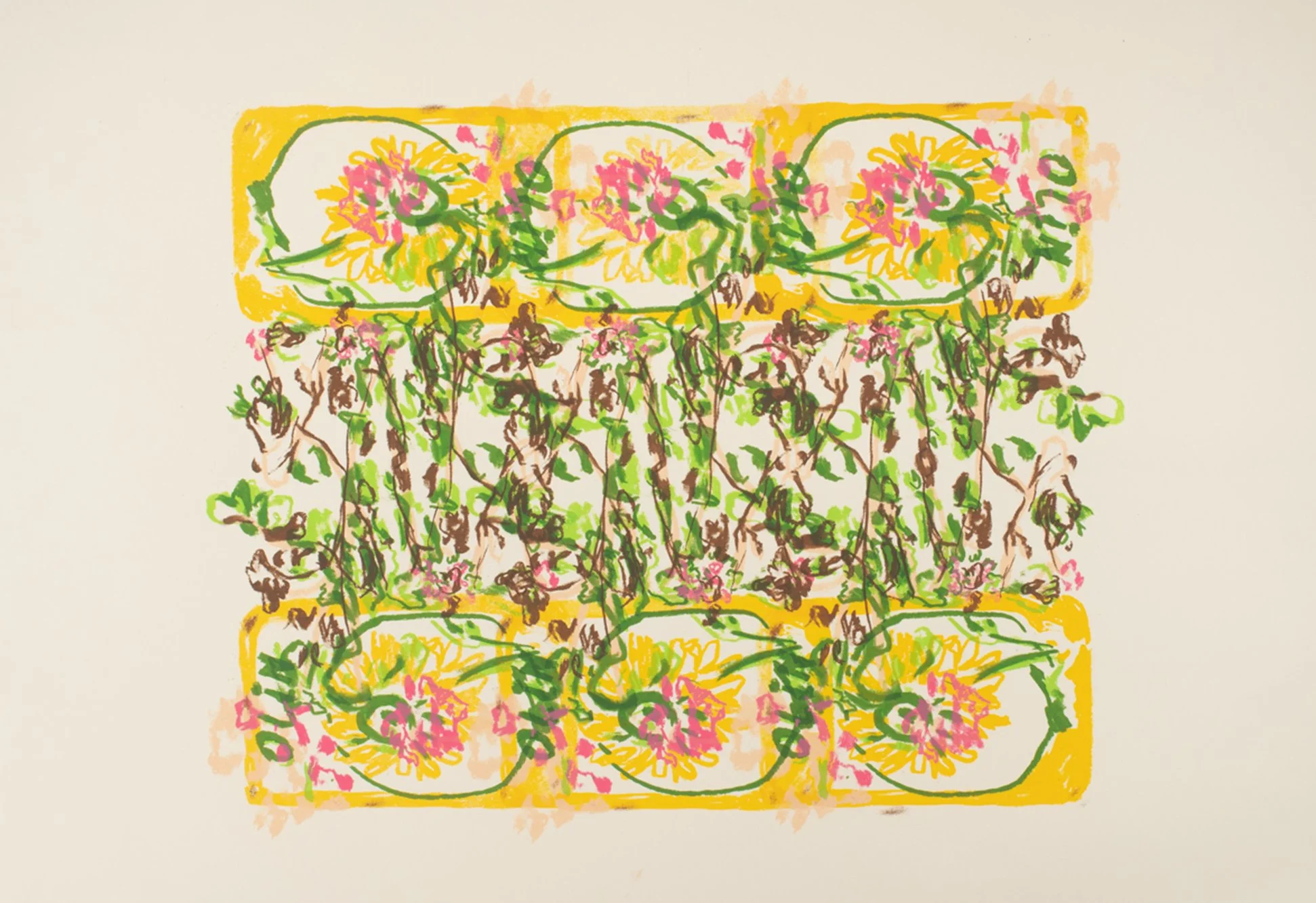 'Group Chat'
Screen print on paper,
84 x 59 cm,
2024