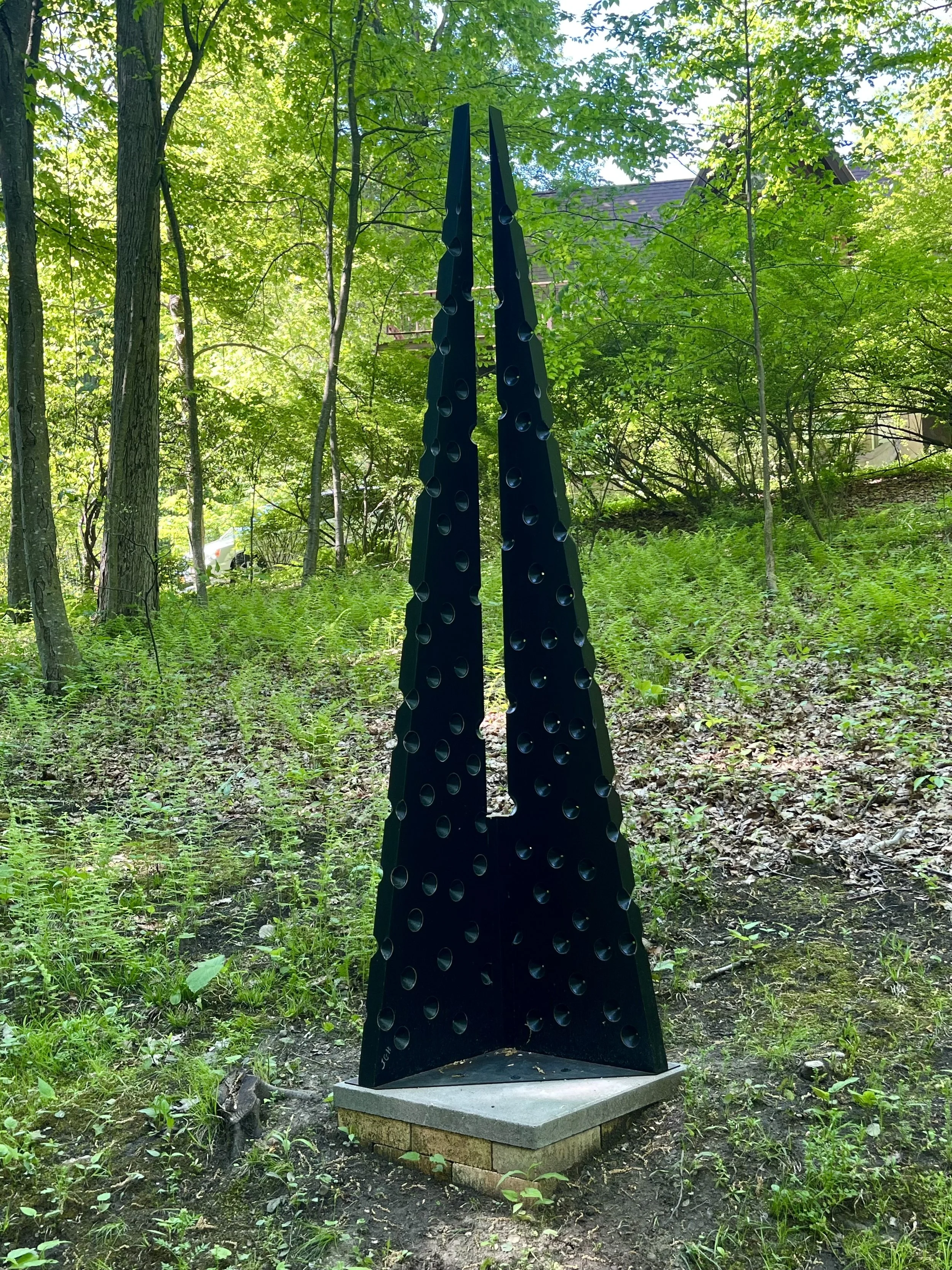 James Gregg Herman, Light Wedge, 2001, painted Poplar wood, 96” x 20” x 20” x 2”