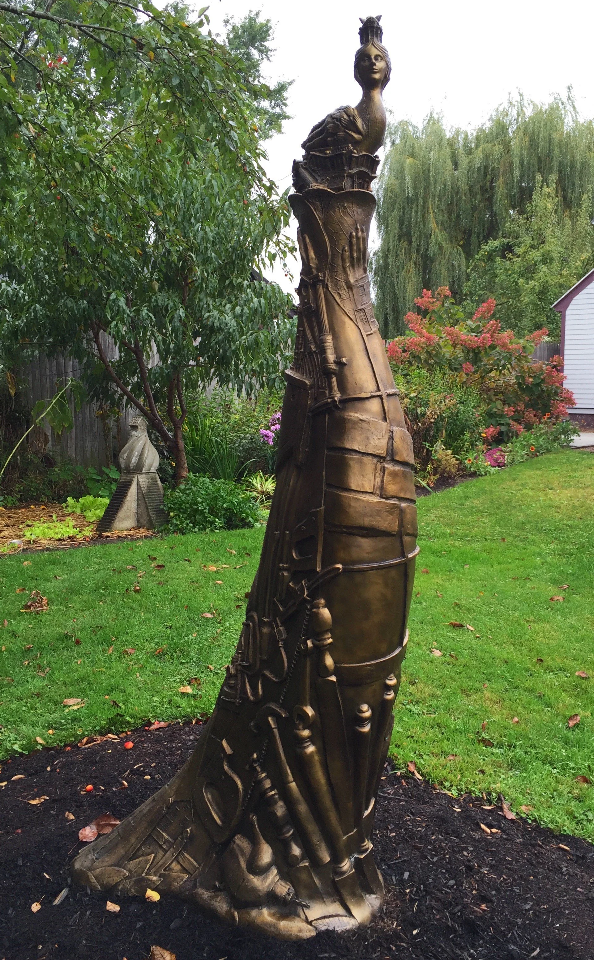 Leslie Fry, NestBuilder, 2012, bronze, 72" x 32" x 22"