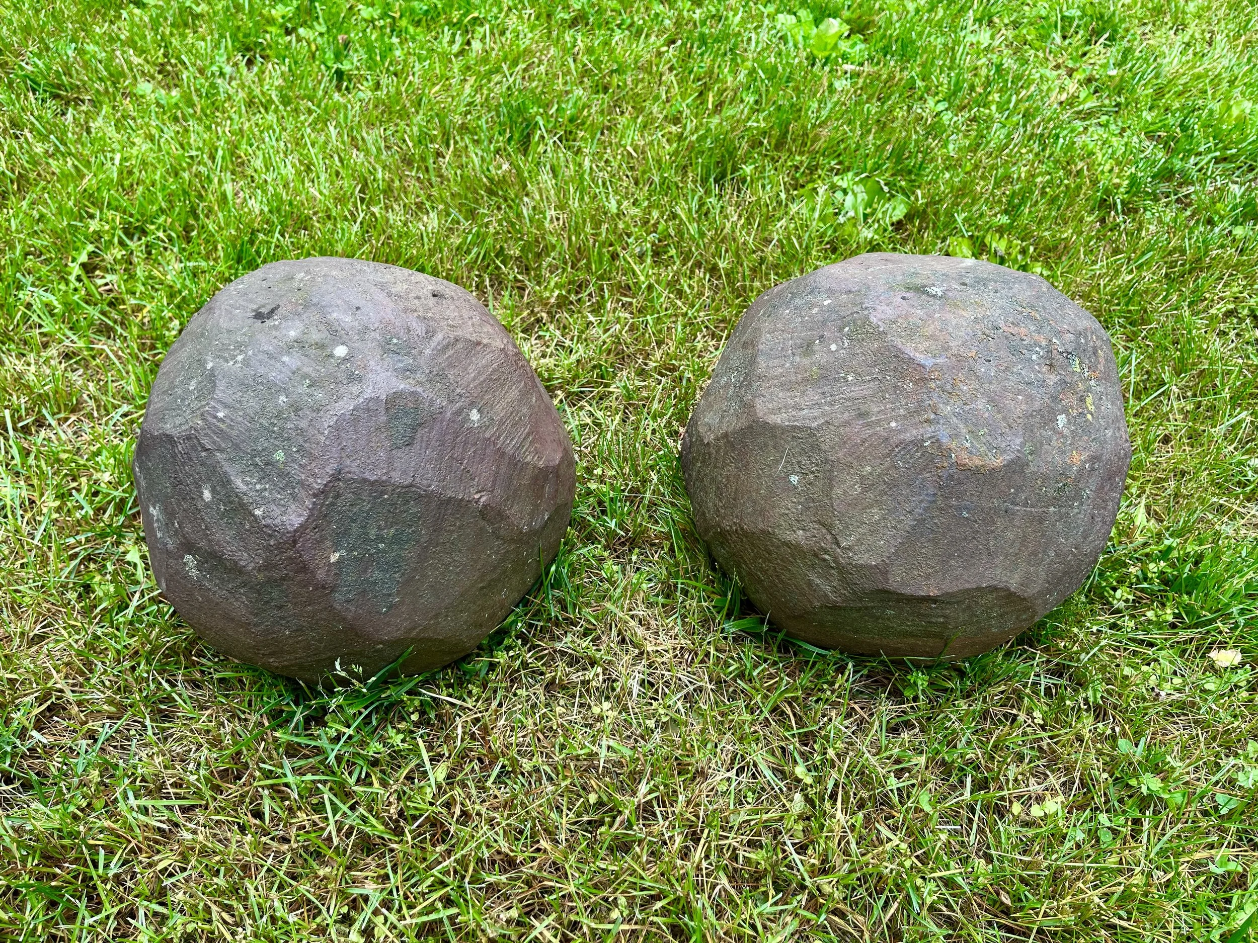 Grace Knowlton, Iron Sphere, 10" and 9 ½” 