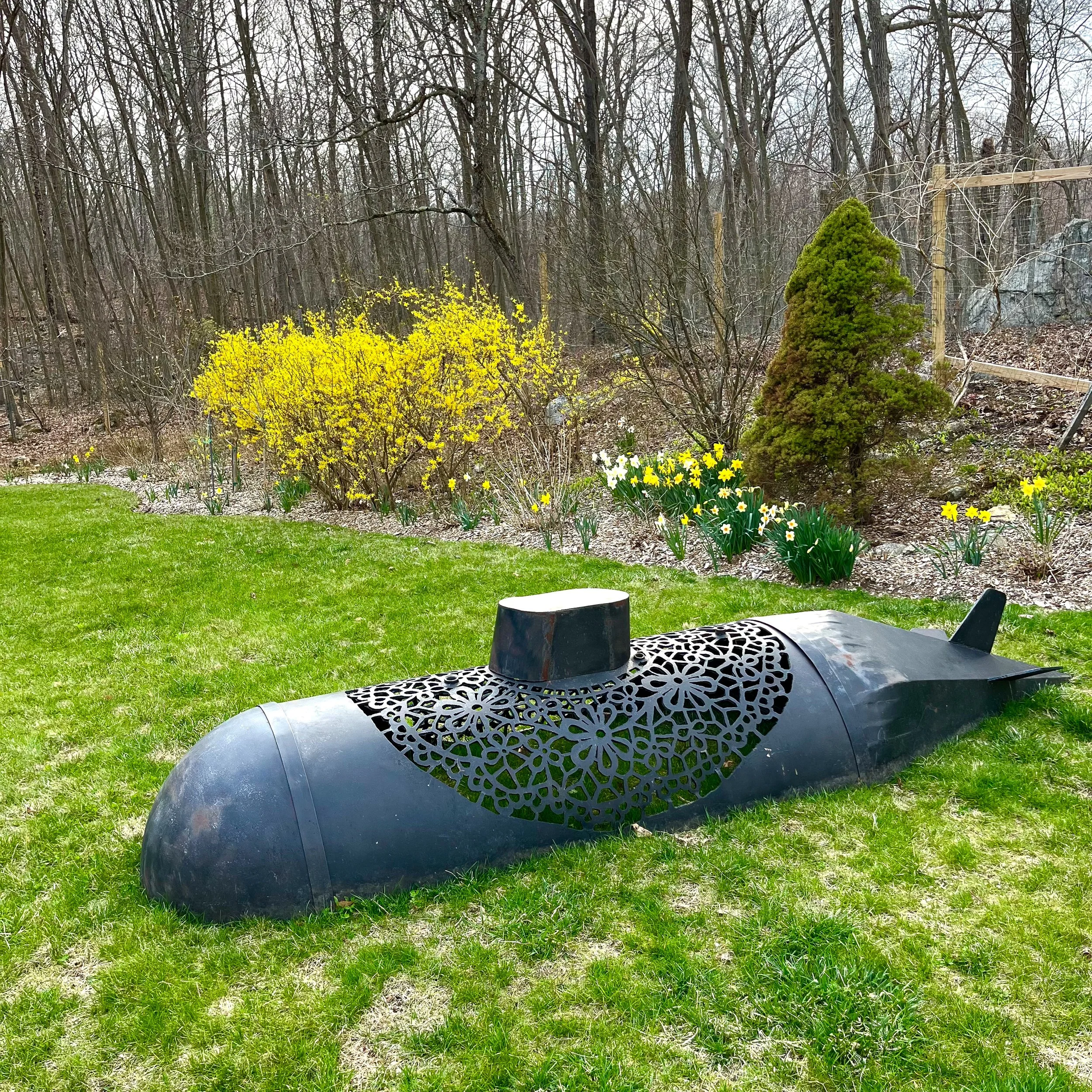 Cal Lane, Astute Class, 2021, Plasma cut steel, 27" x 138" x 38"