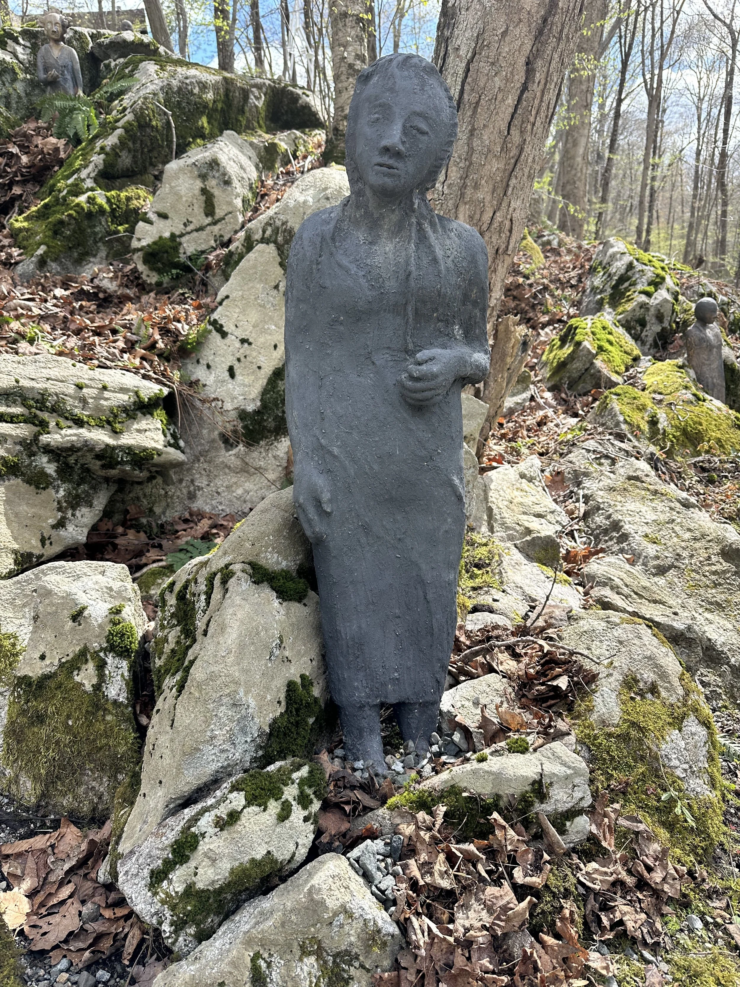Ada Pilar Cruz, Standing Figure
Stoneware and graphite, 38" x 11" x 9"