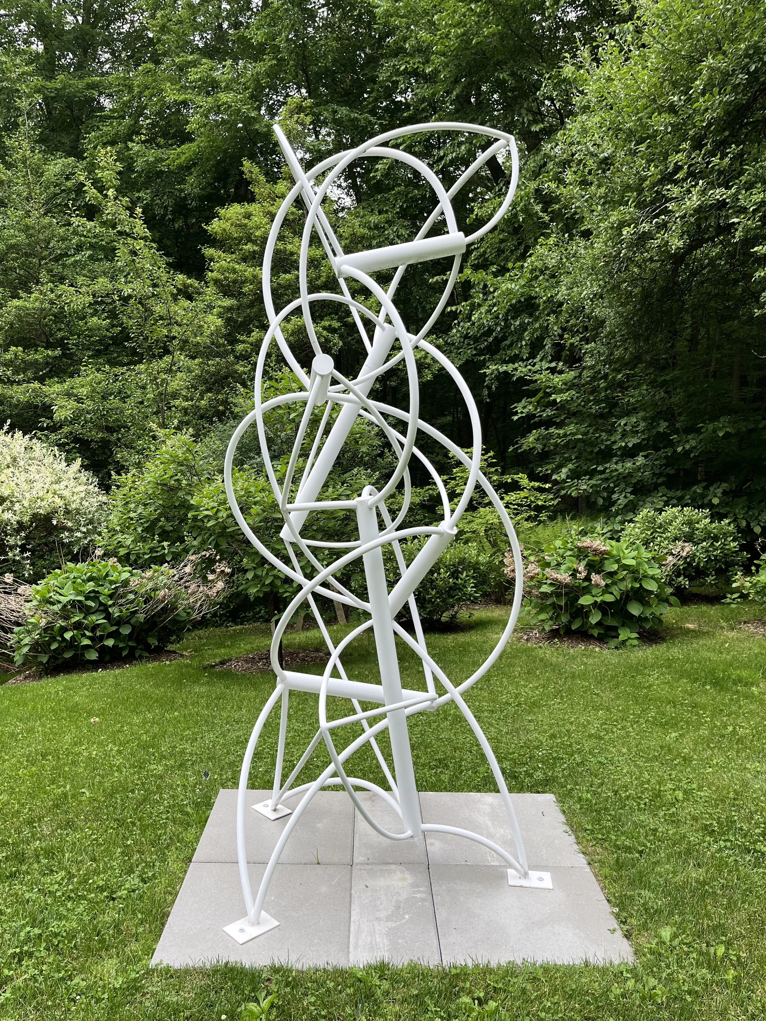 David Provan, Theory of the Sacred V, 2015 
 Powder coat, steel, 102" x 48" x 45"