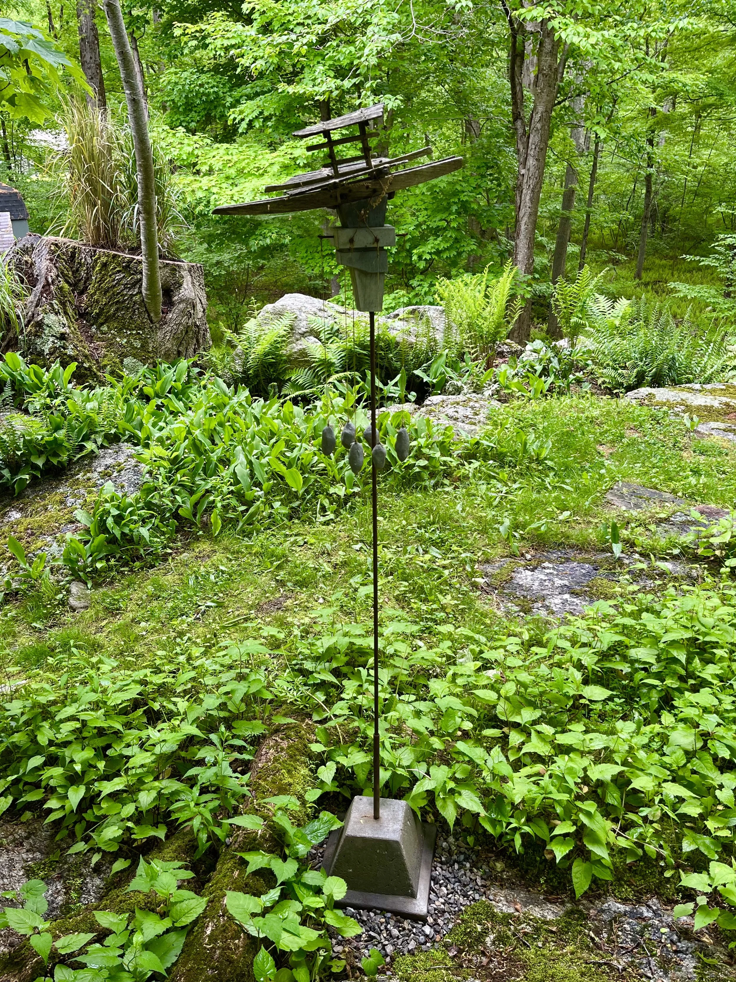 Kurt Steger, LGS4, 2020, wood, concrete, steel, 60” x 12” x 16”