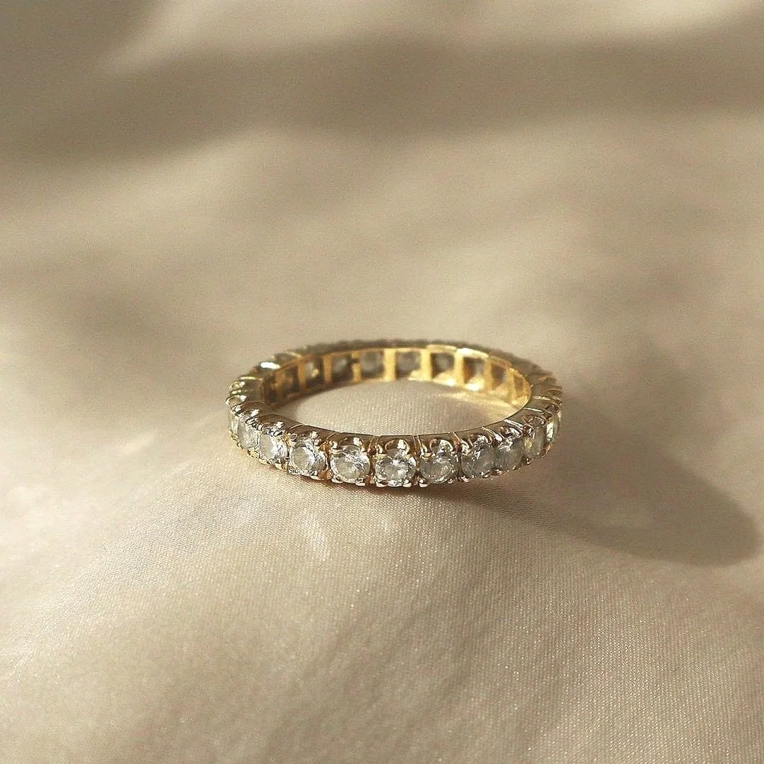Eternity ring 14k gold