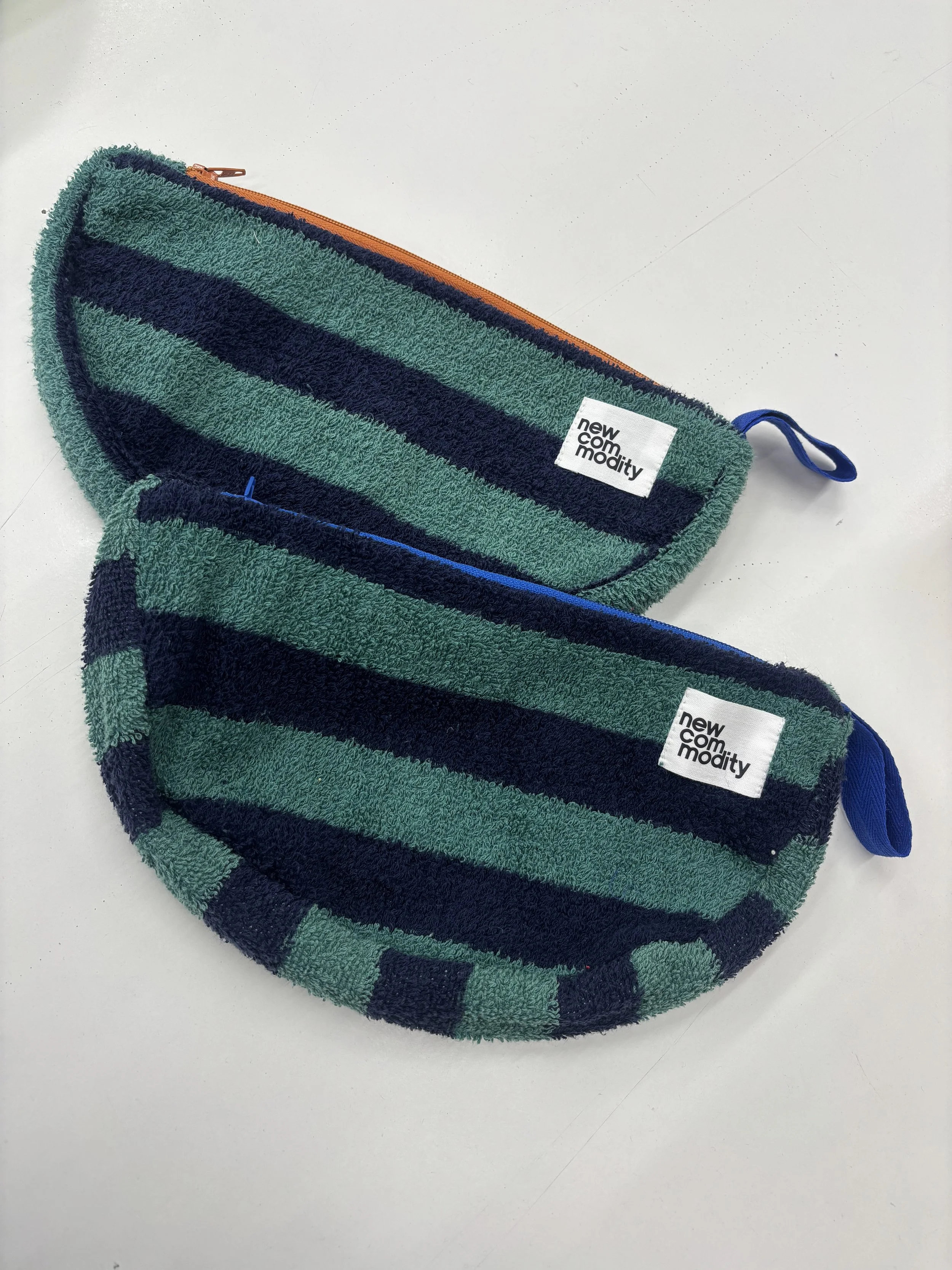 grandad stripe - blue zip