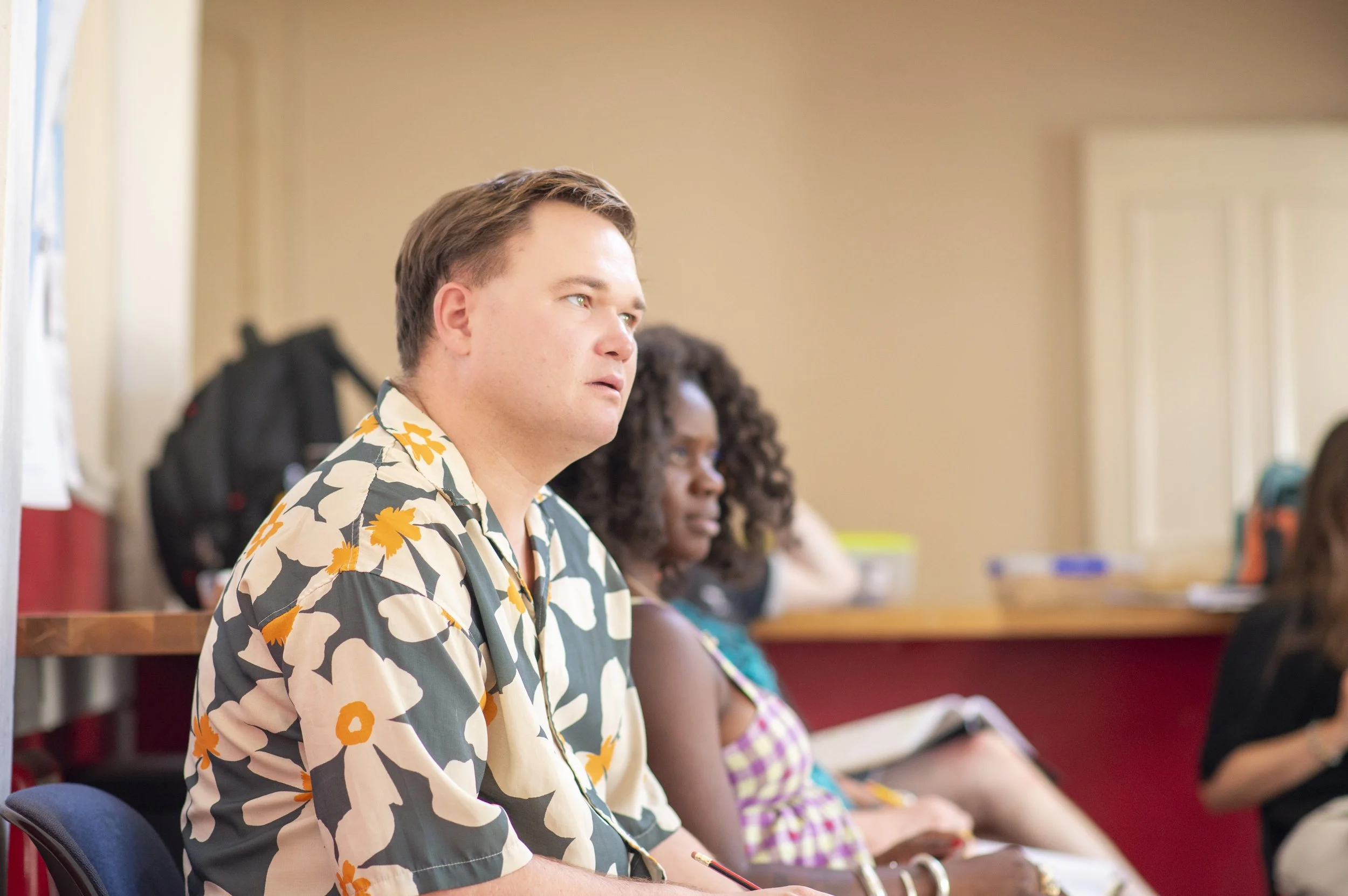 Olivier Byng & Aisha Jawando in rehearsal for The Other Side of Murder (c) James Findlay.jpg