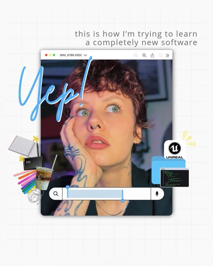 I still have more questions than answers, but definitely gonna be sharing my journey with UE here. 
I&rsquo;ll take any suggestions too fam 💕

#UnrealEngine #UE5 #Learning #3D