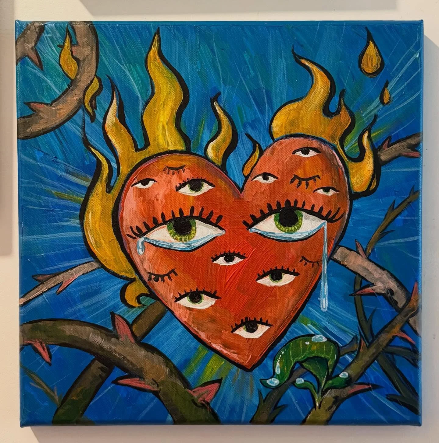 I firmly believe that making and displaying mediocre art is 💯 better than not making art. It&rsquo;s so easy for an artist to get hung up on achieving great art that they give up before they start and produce no art. 
I&rsquo;ll proudly call this me