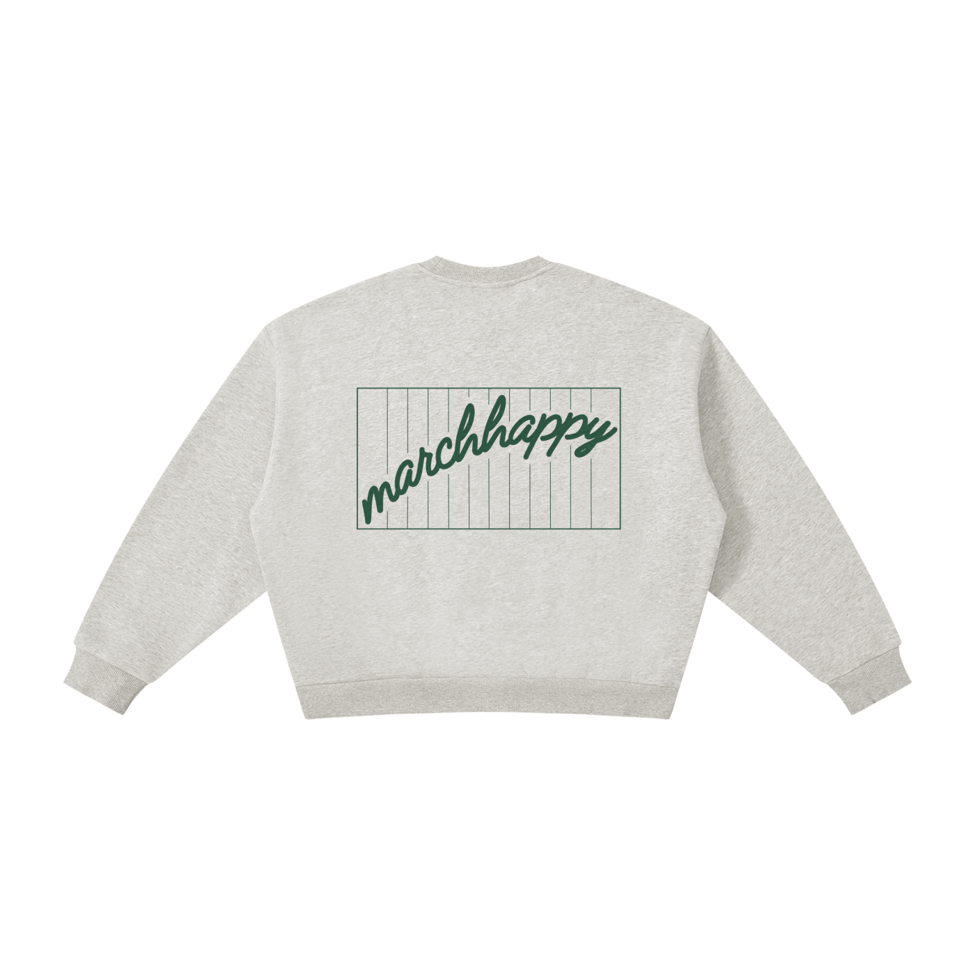 March Happy Drill Day Crewneck Sweatshirt - Grey