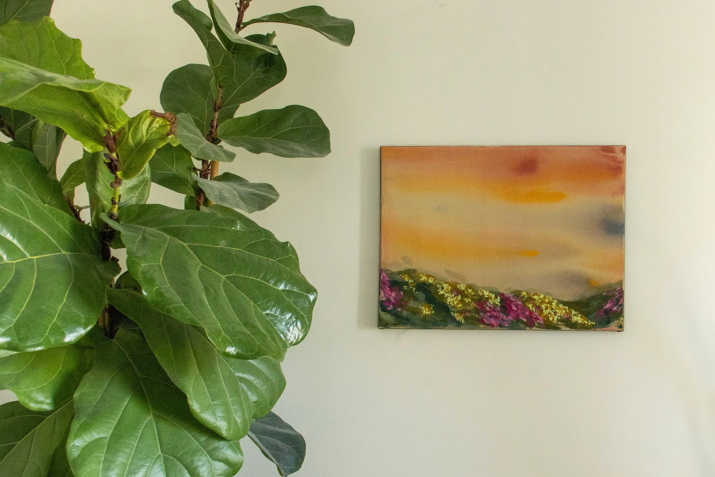 “In the Morning Light I” Water-soluble oil paint, acrylic, and oil pastel on stretched cotton