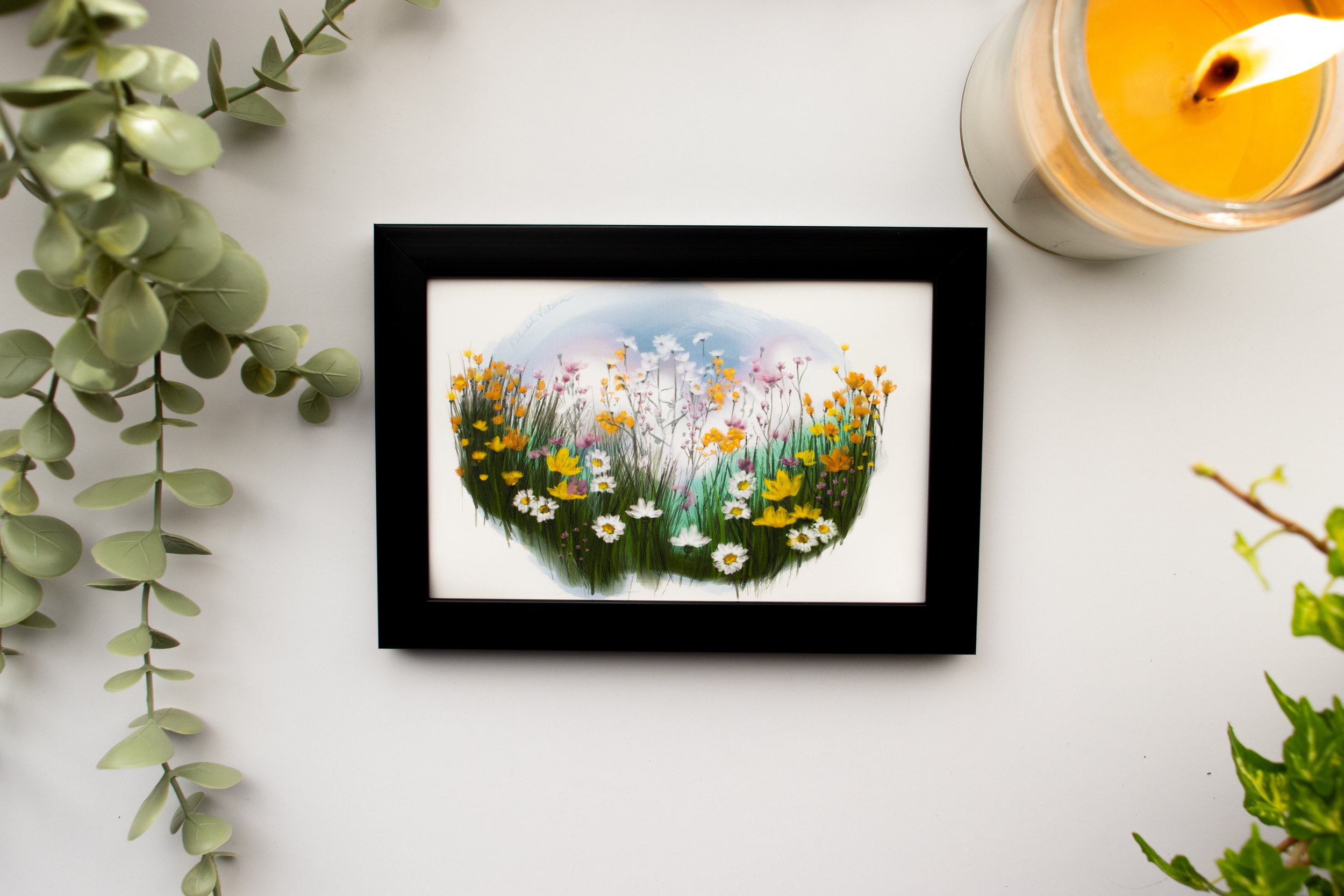 “Colours of the Prairie Heat” 4 x 6 High-quality art postcard. Frameable. Matte finish.
