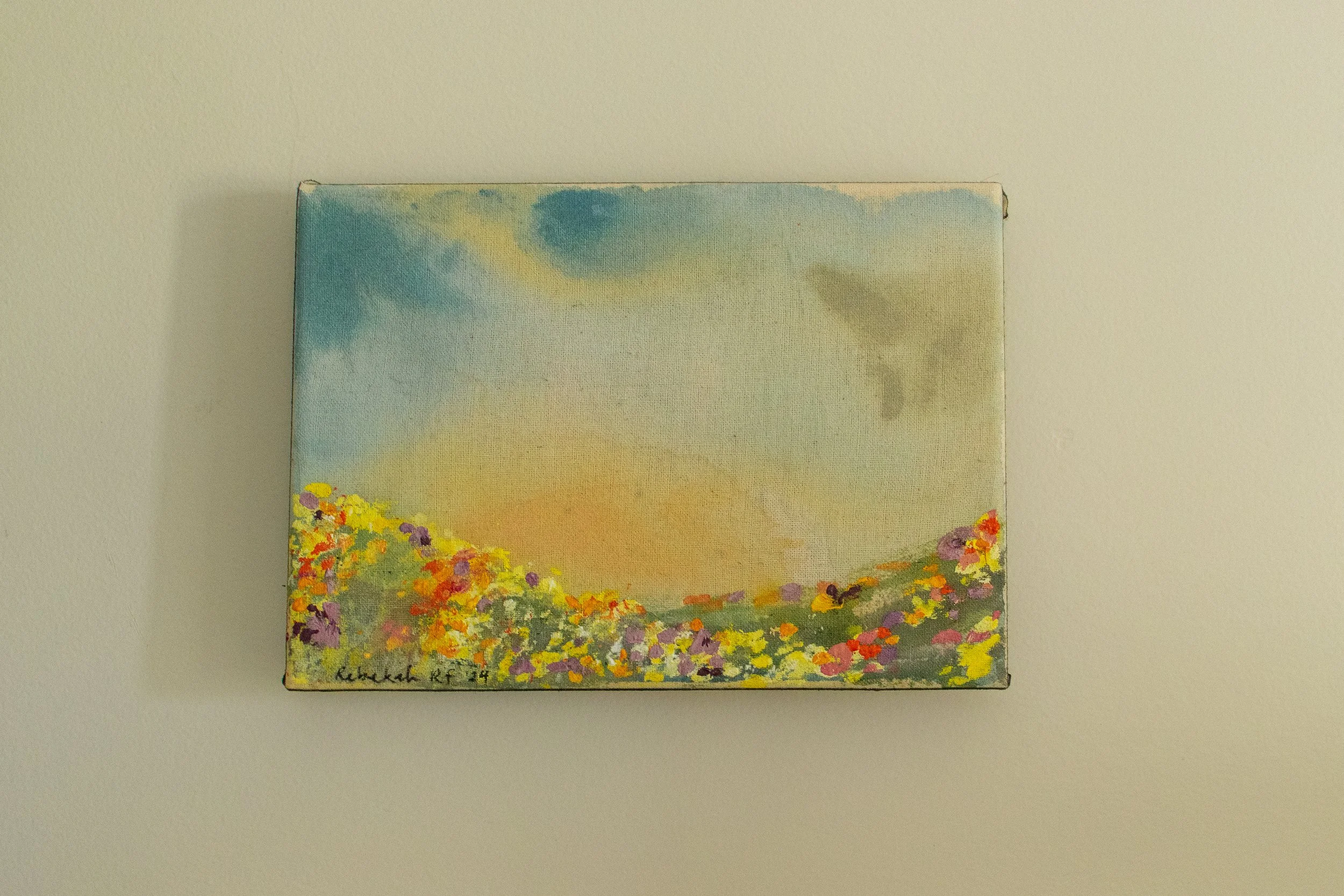 “I am Brighter Than the Storm” Water-soluble oil paint, acrylic, and oil pastel on stretched cotton