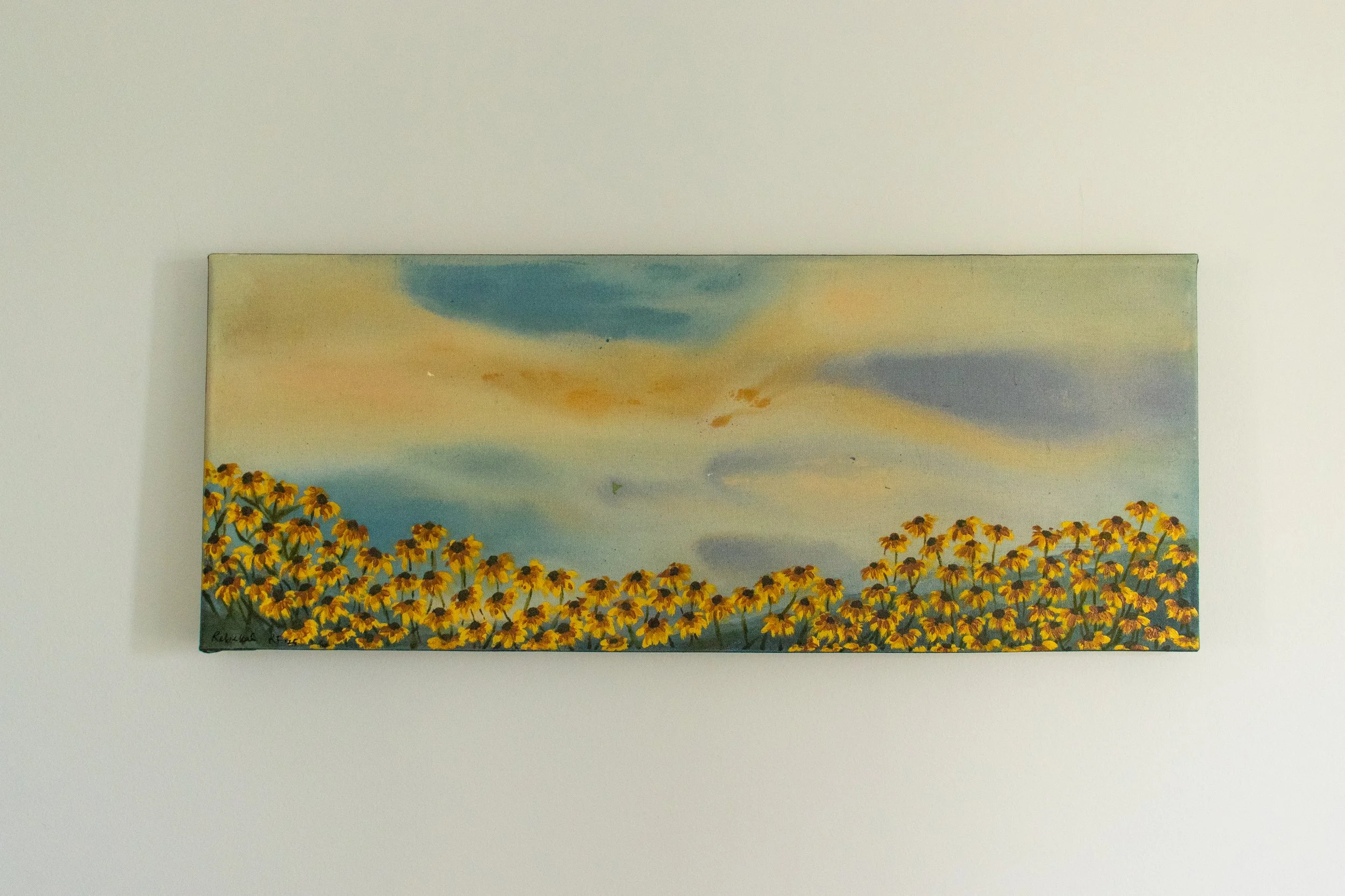 "Whispers of Renewal" Water-soluble oil paint, acrylic, and oil pastel on stretched cotton