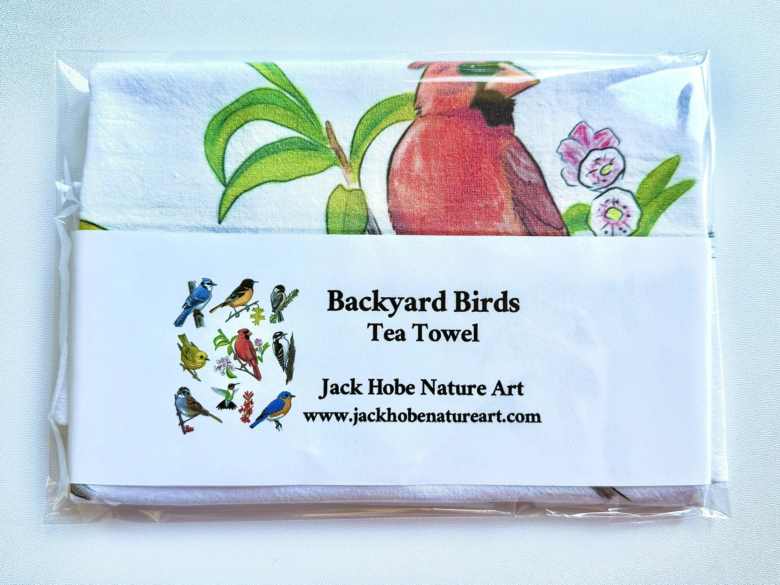 Backyard Birds Flour Sack Tea Towel