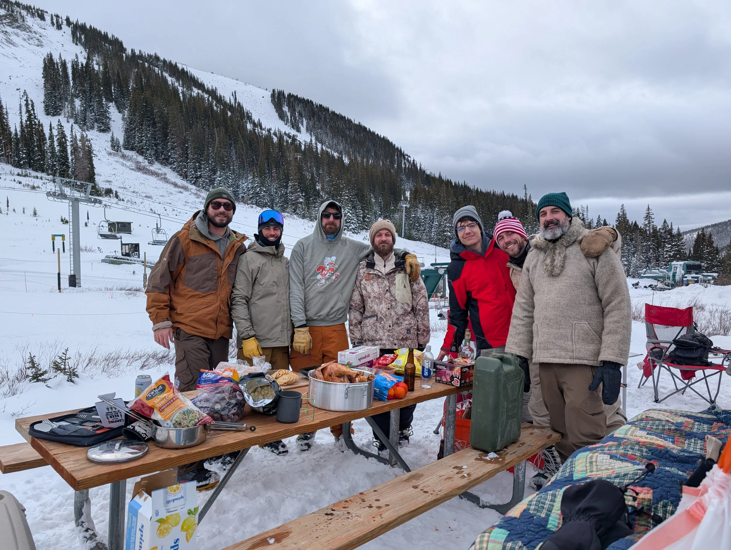 Unknown Unknowns team at company ski trip