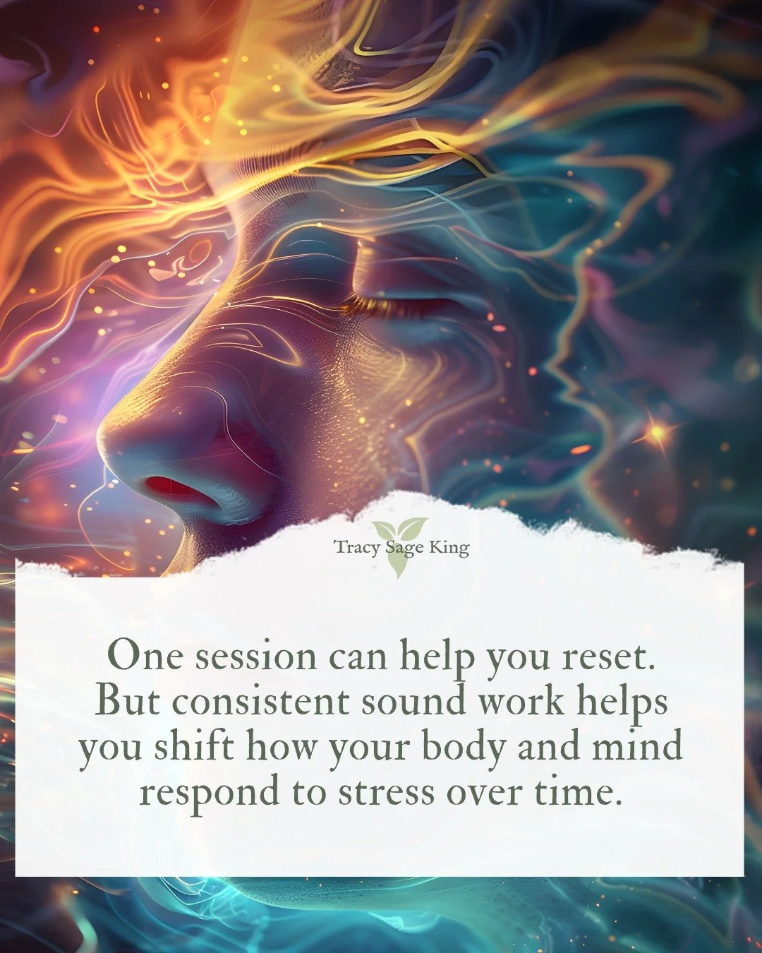Sound work supports more than just the moment.

The more your system experiences safety and stillness, the more it rewires its baseline.

Come for the reset. Stay for the transformation.

#soundspa #stressrelief #nervoussystemhealth #healingpractice 