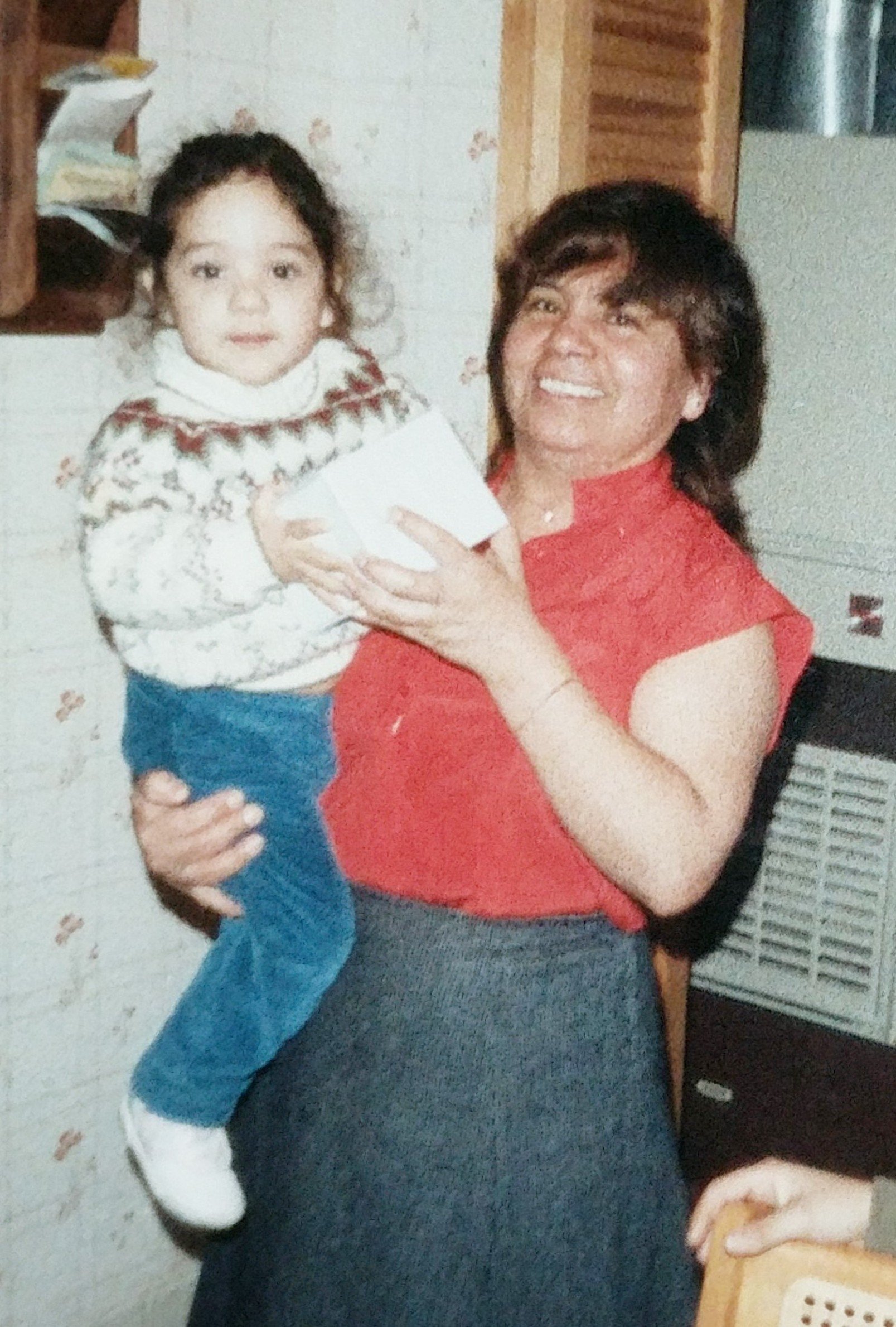 Katherine as a child with her grandmother Hortensia, the namesake of ORTENSE.
