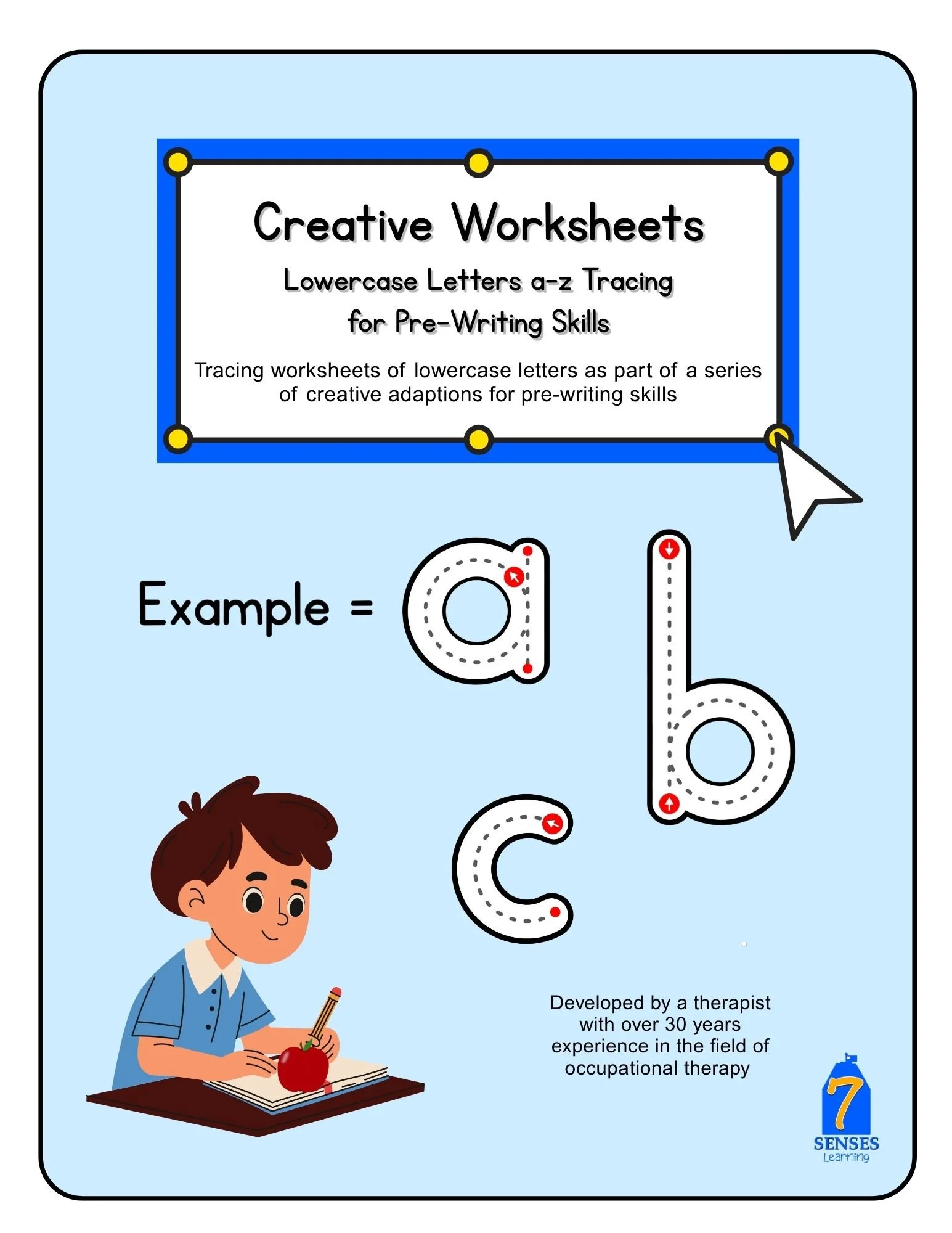 Lowercase Letters a-z Tracing Worksheets