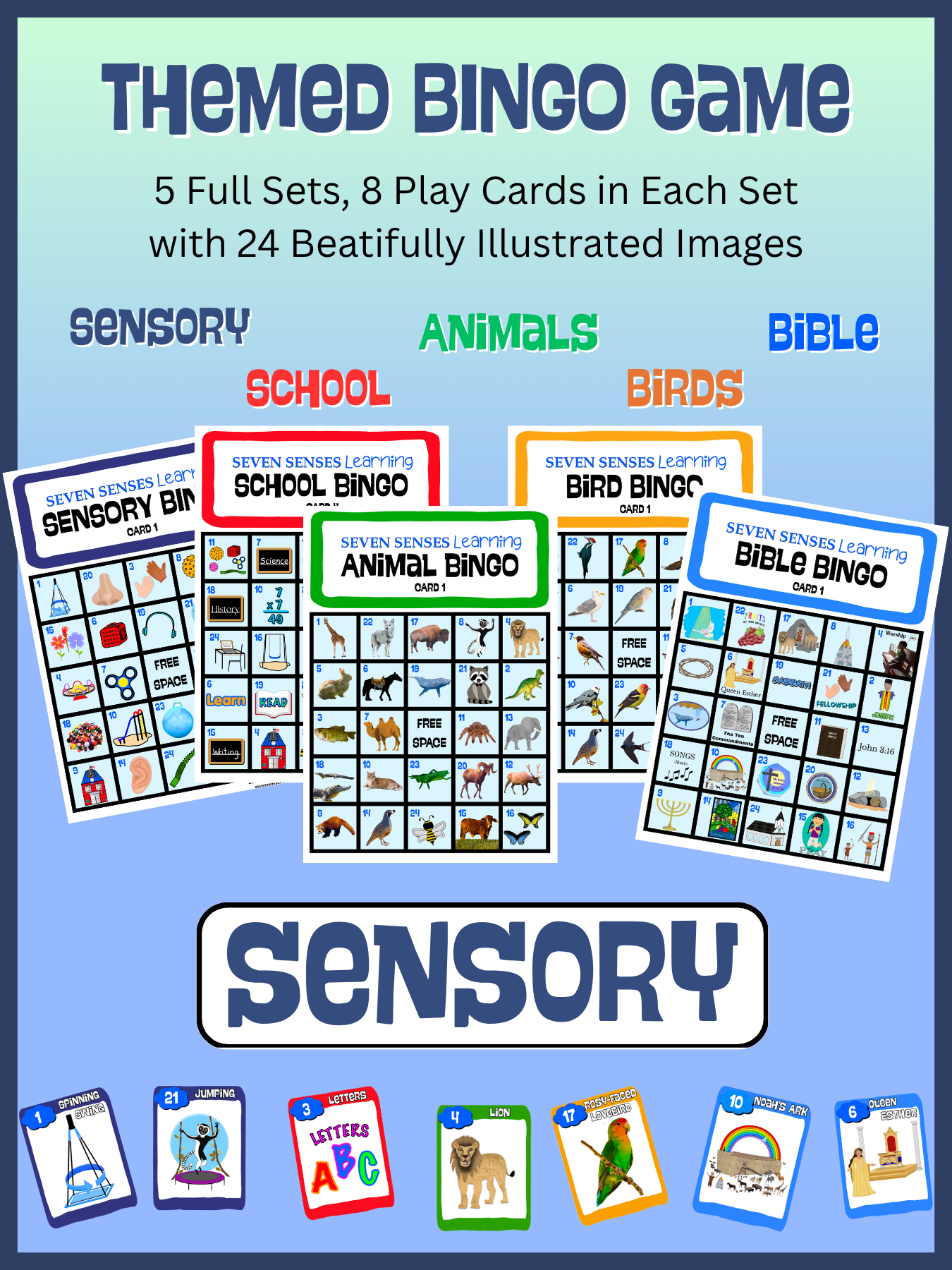 Themed Bingo Game - Sensory