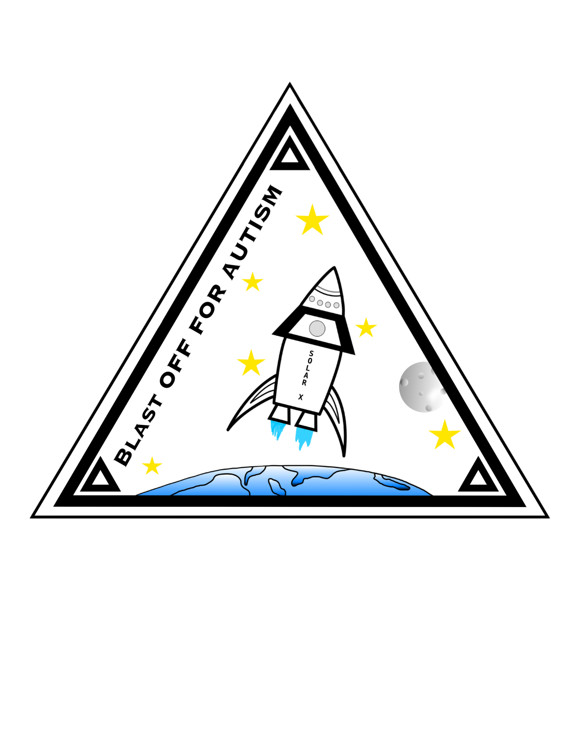 Blast Off For Autism, 4"