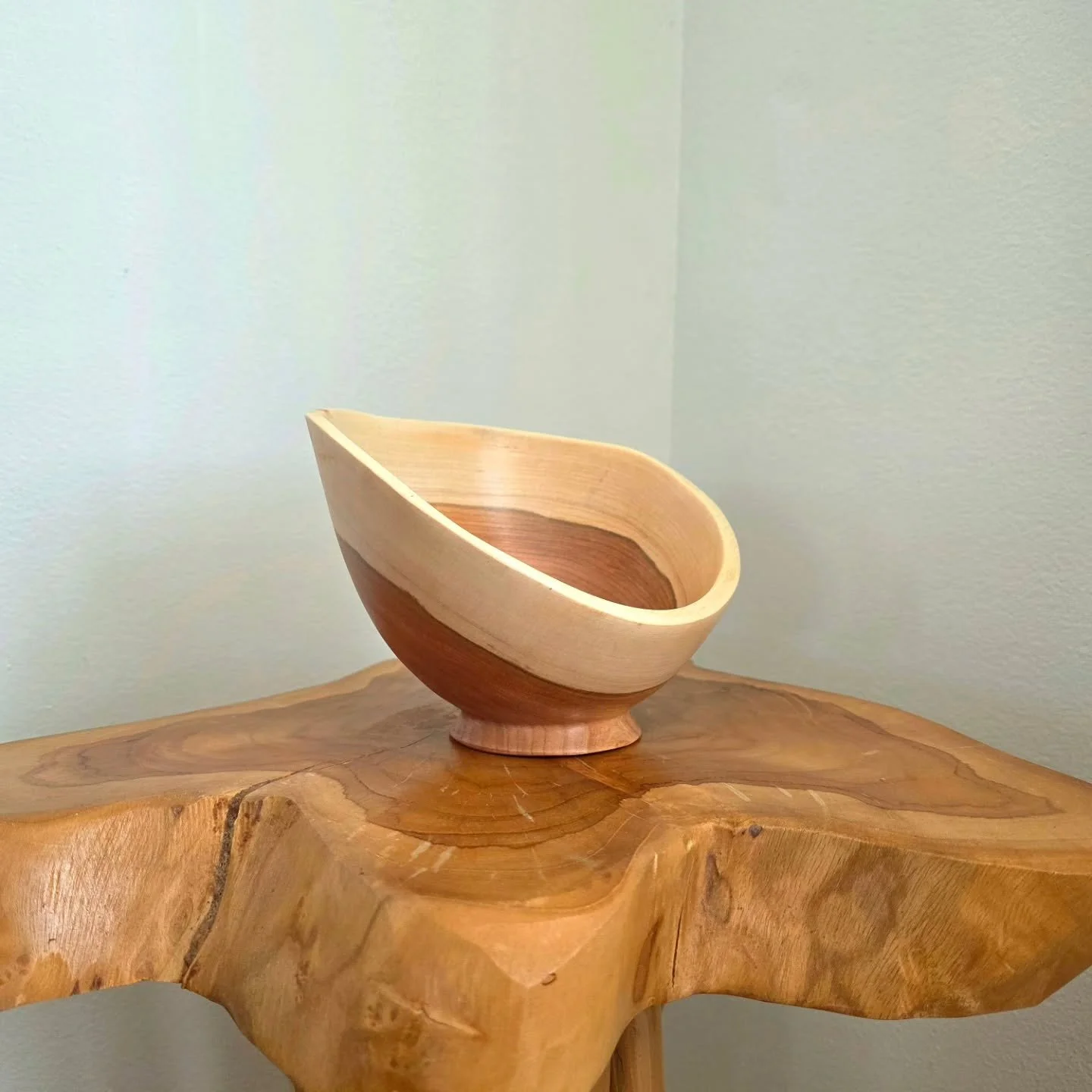 Tilted natural edge cherry 
.
.
.
.
.
.
.
.
.
#wood #madeinvt #art #handmade