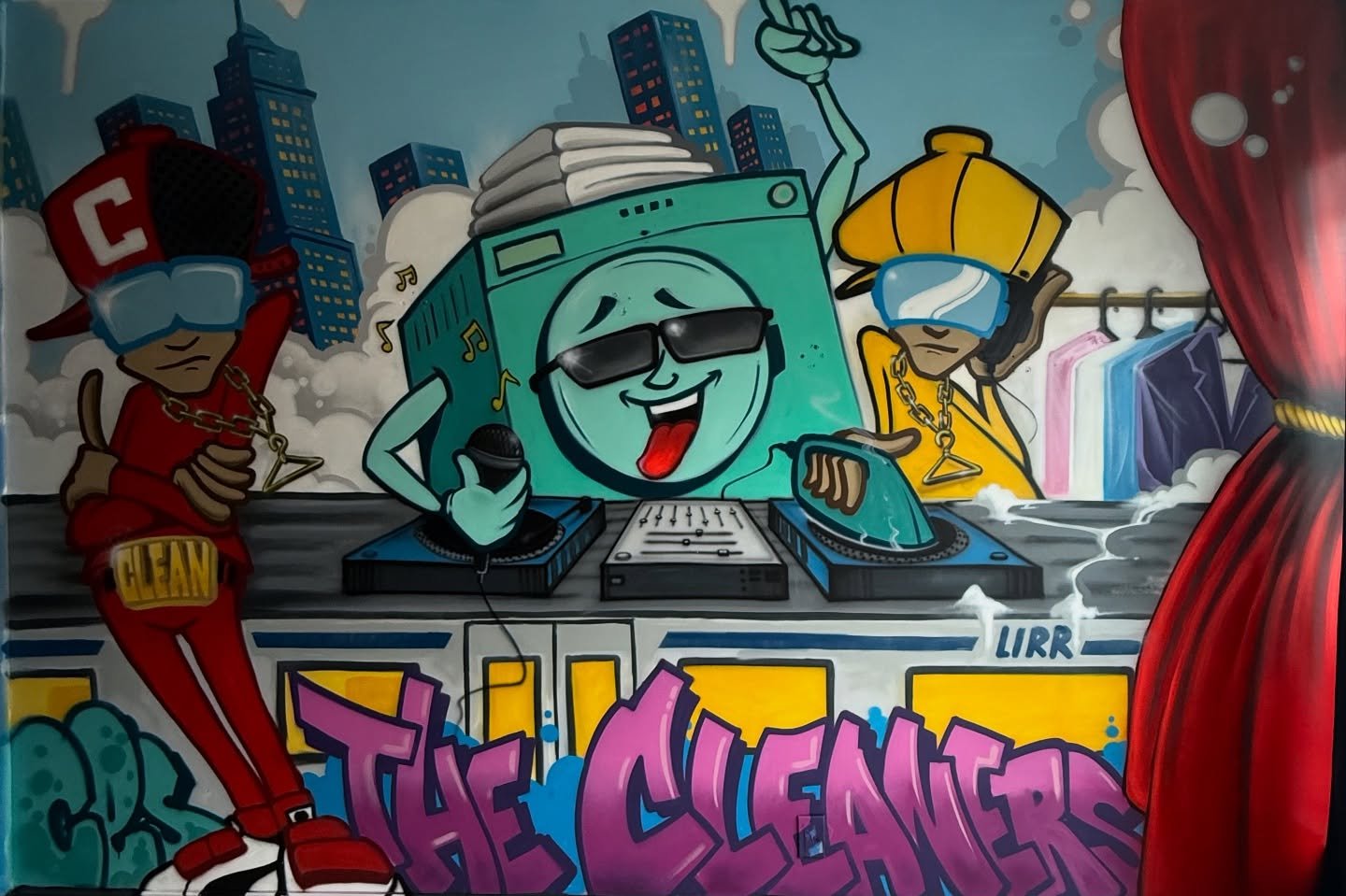 Back in June, @ces4wish and @aka_such transformed The Cleaners with a mural that celebrates art, community, and expression. 

Watching the wall come to life step by step was something special. Swipe to see how it started. 

#artgallery #gallery #graf