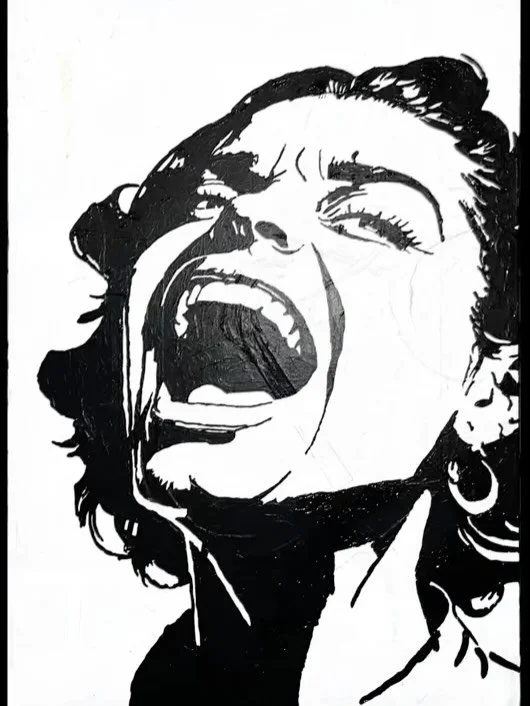 French Disco (36x48) by Steve Camillone

&ldquo;&lsquo;French Disco&rdquo; is about the collapse of sincerity under spectacle. It&rsquo;s a mirror held up to modern media life, where pain, joy, beauty, and burnout are all flattened into an aesthetic 