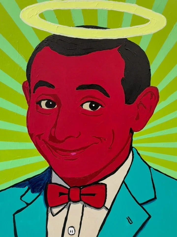 The Secret Word Was Goodbye (36x48)

From the artist, Steve Camillone:

&ldquo;This painting is about the tension between outward cheerfulness and internal struggle. I wanted to highlight the performative nature of happiness. The way people often mas