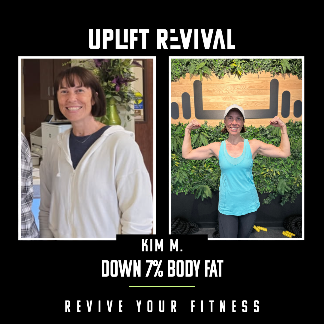 Kim gained muscle by working out at Lubbocks best gym, Uplift Revival