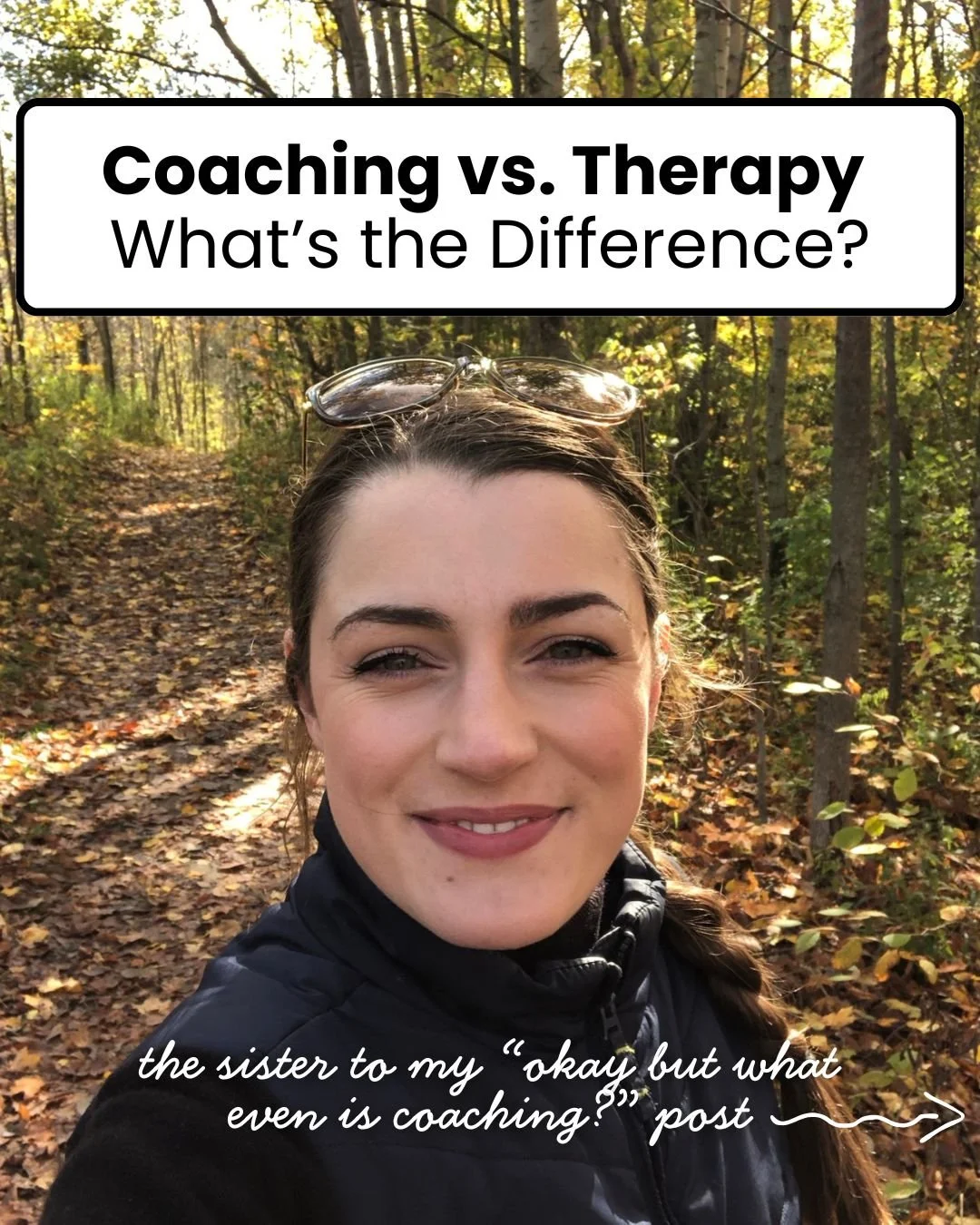 It&rsquo;s both a truth and a disservice to both to say that coaching and therapy are similar..

Surface level, sure.  It&rsquo;s a confidential conversation, focused on your well-being, in a safe, judgement free space..

The most simplest distinctio
