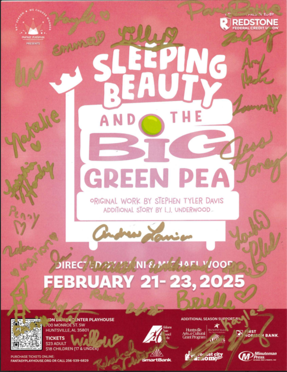 "Sleeping Beauty and the Big Green Pea" Poster Signed by Cast (2025)