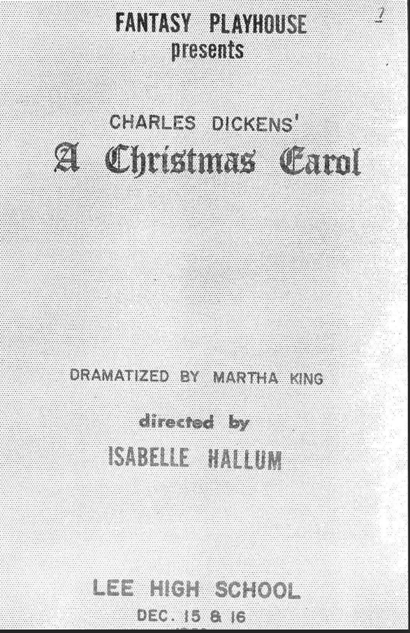 "A Christmas Carol" Playbill (1962)