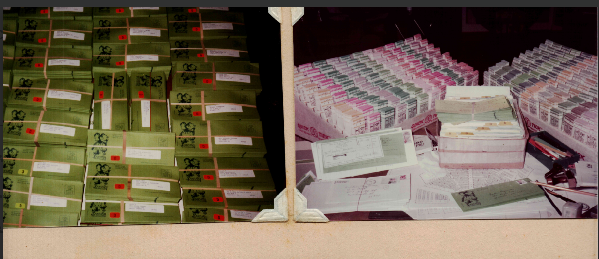 Behind the scenes: Mailing tickets (1980s)