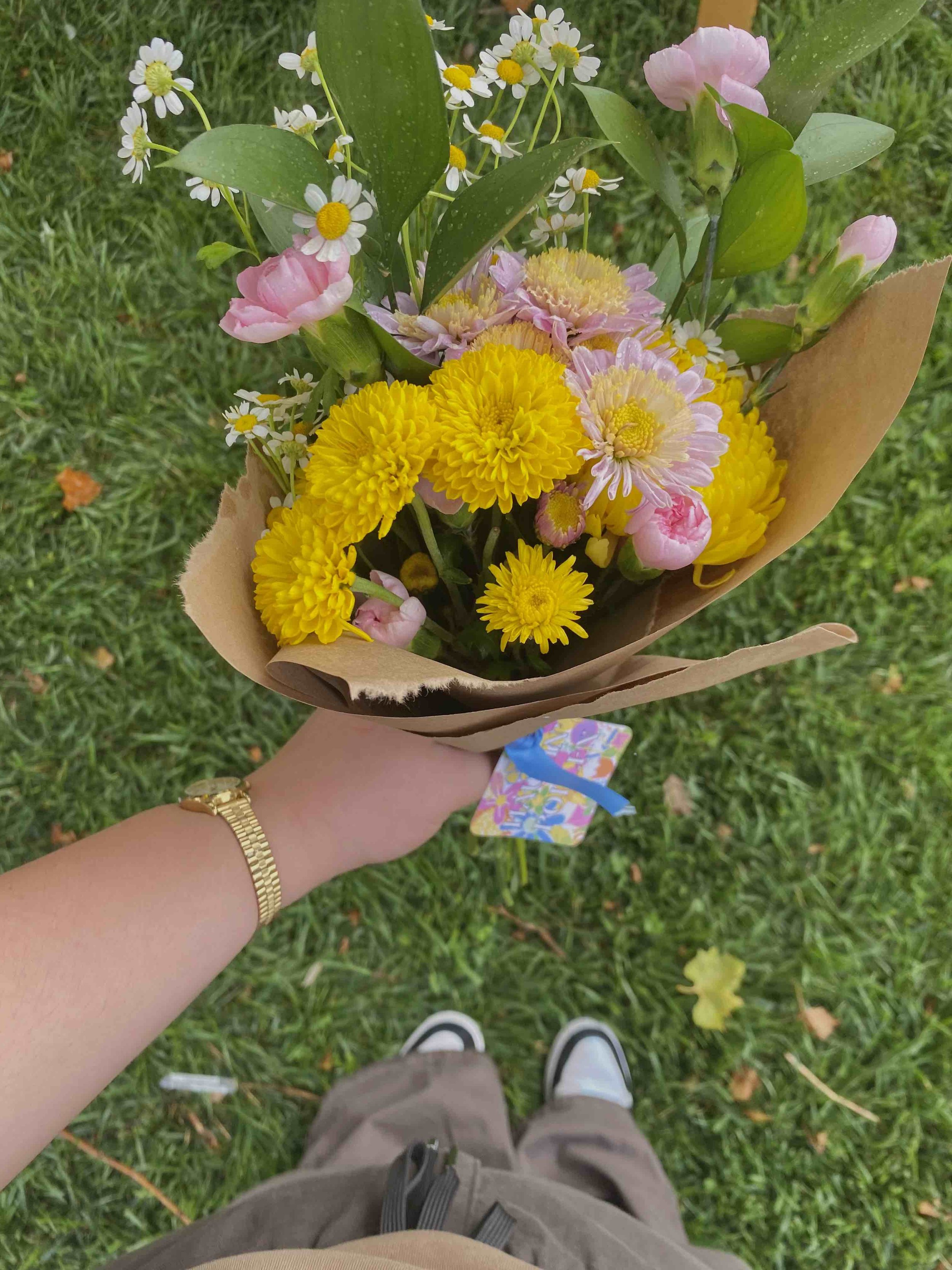 Flowers make everything better:)