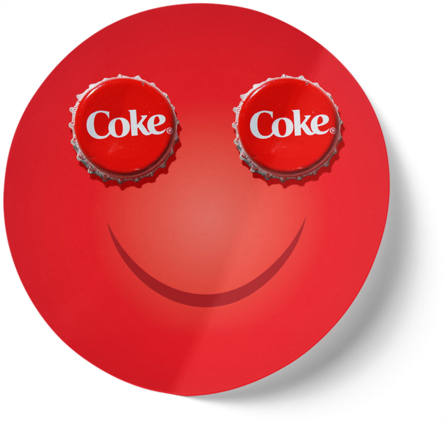 Coca-Cola "Real Magic" Smiley Sticker