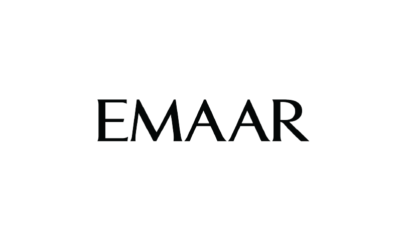 The word "EMAAR" written in black, bold letters on a white background.