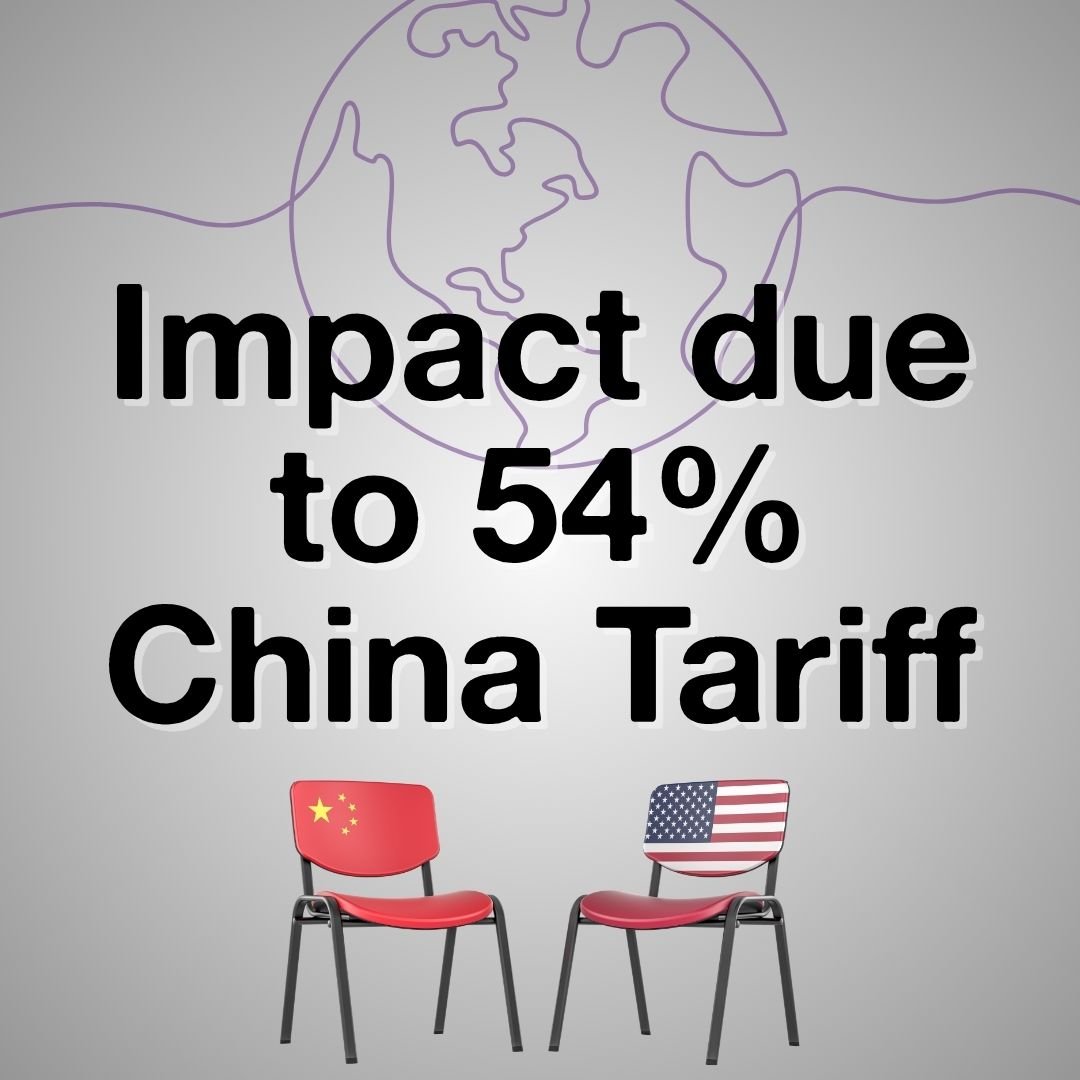 Impact due to 54% China Tariff  