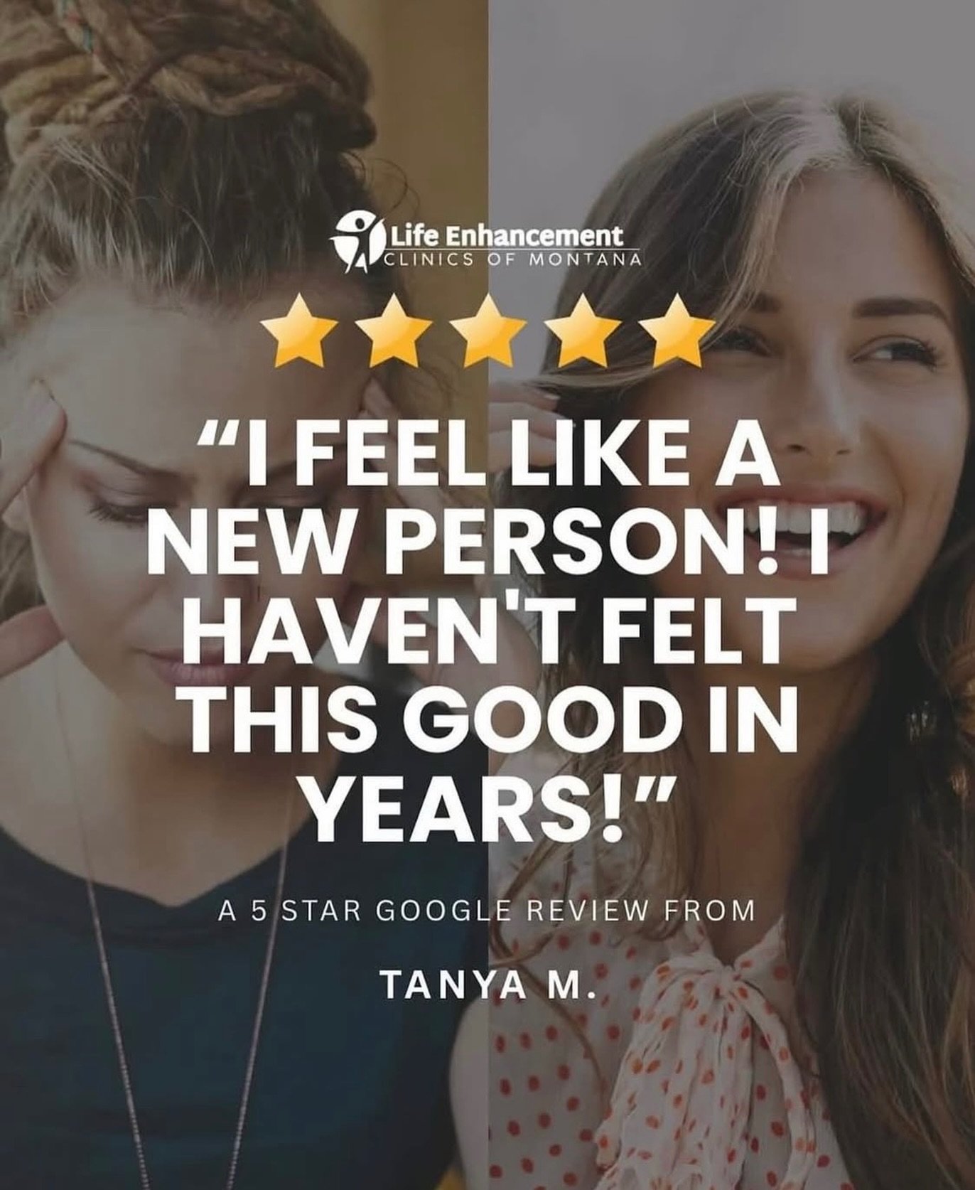 Feeling like yourself again is priceless. ✨

Tanya was struggling with exhaustion, brain fog, and poor sleep&mdash;until she found the solution. With Bio-Identical Hormone Therapy at Life Enhancement Clinics of Montana, she&rsquo;s regained her energ