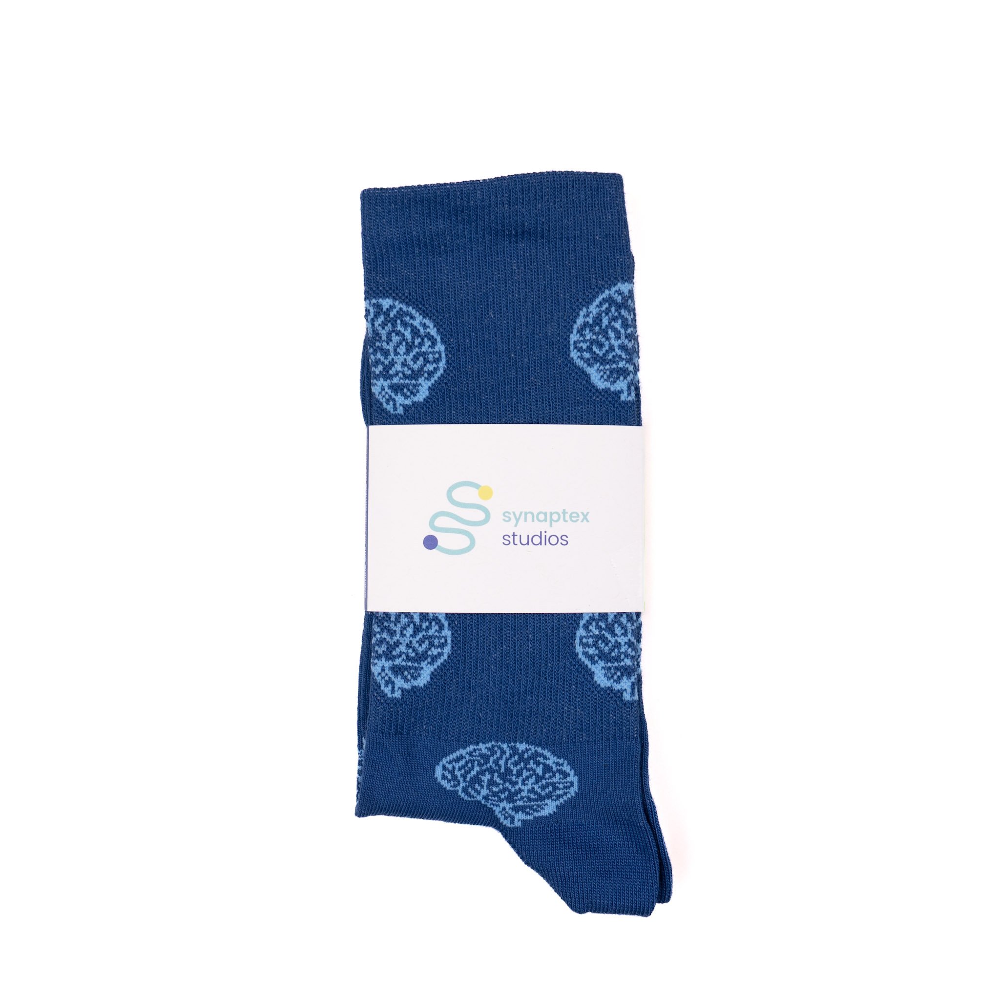 Blue Brain Socks