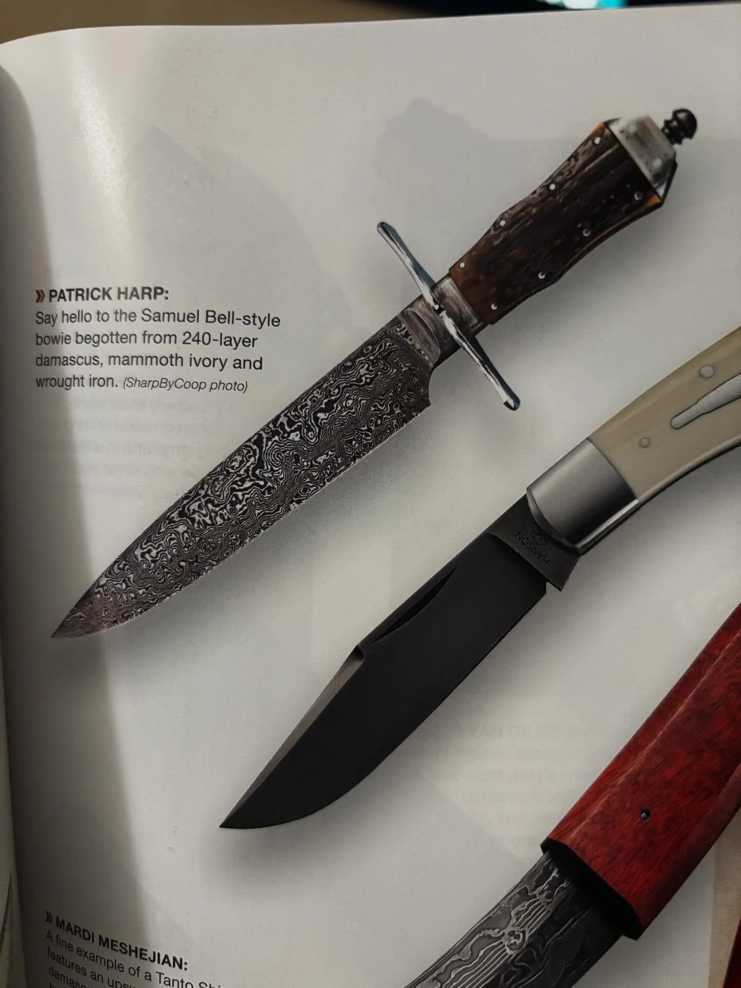 2 of my favorite pieces made it into the Knives 2026 magazine. 🤙🏻 thanks to @sharpbycoop for taking the killer photos.