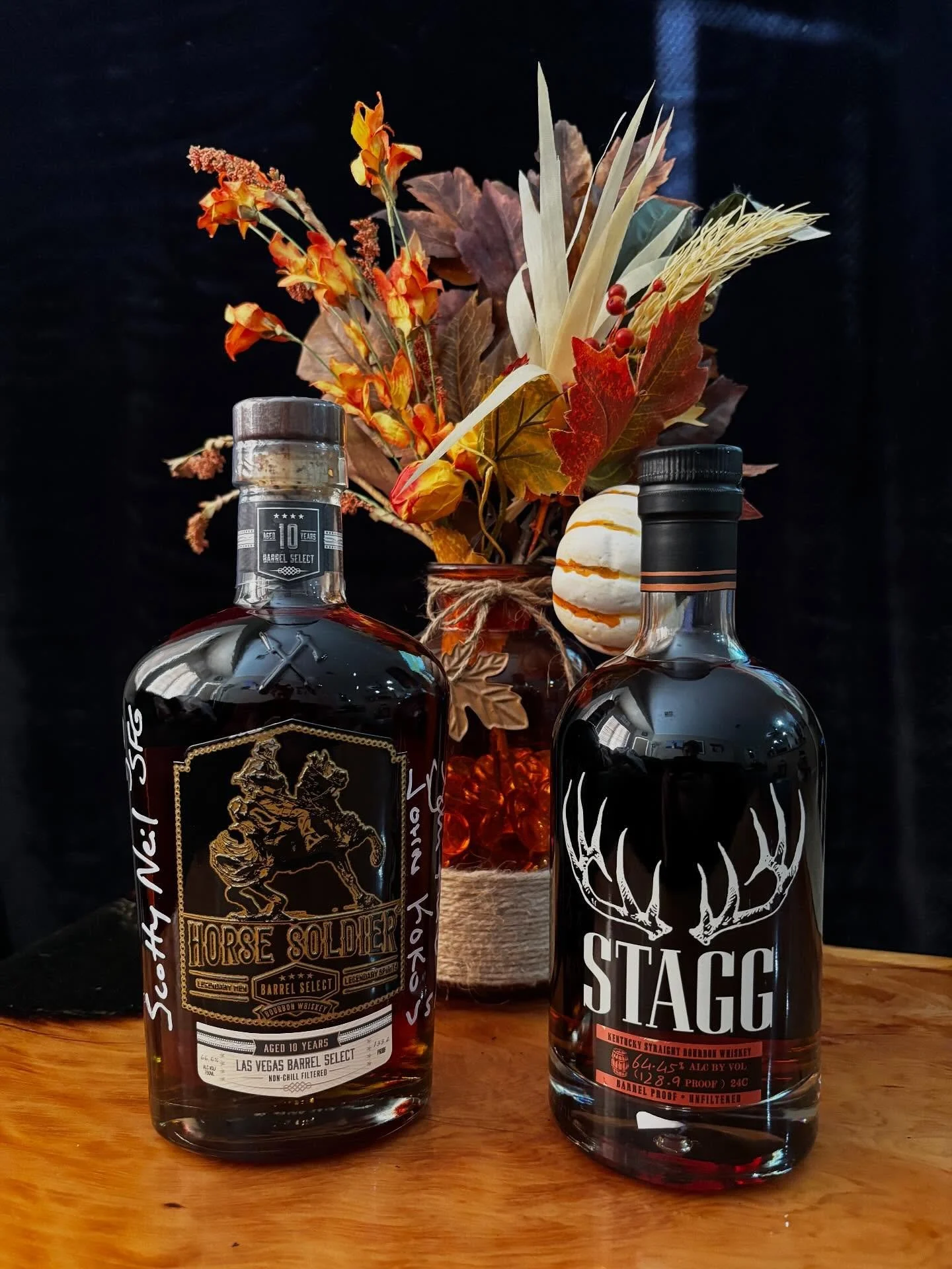 Not a bad little haul from the weekend. Got a horse soldier 10 yr (black &amp; gold label) that my beautiful wife @sabrina.j.harp picked up for me on Saturday. Then I was able to snag a Stagg, while in AZ, Sunday morning. Can&rsquo;t wait to try them